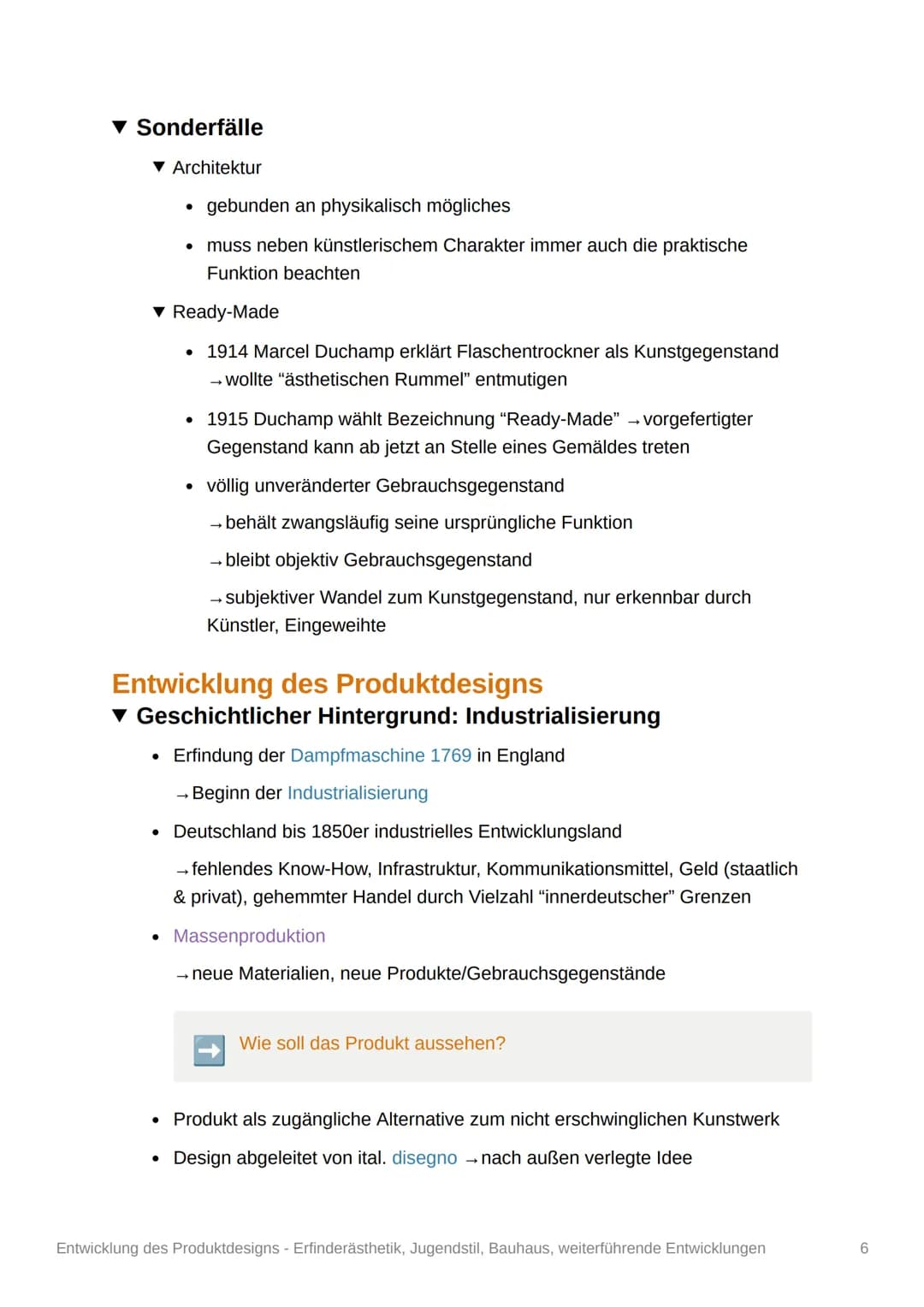 Entwicklung des
Produktdesigns -
Erfinderästhetik, Jugendstil,
Bauhaus, weiterführende
Entwicklungen
Q11/2
Das Design
▾ Definition des Des
