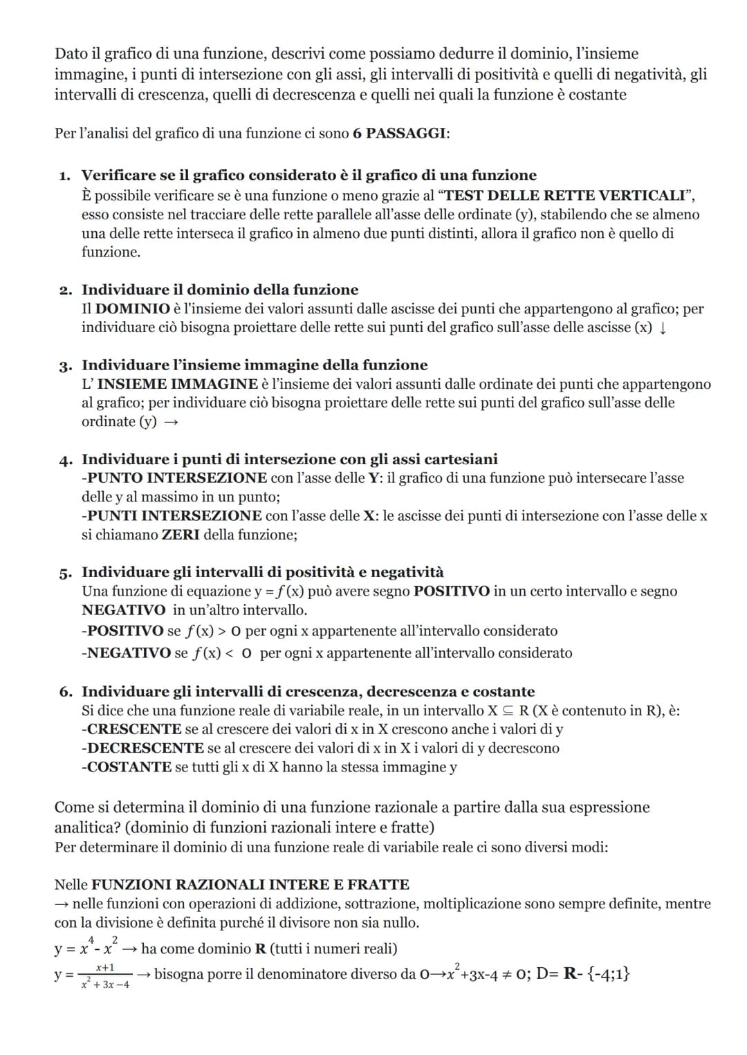 MATEMATICA TEORIA
Come si risolve una disequazione frazionaria? Illustra il procedimento risolutivo
-Porre la FRAZIONE maggiore uguale a O→