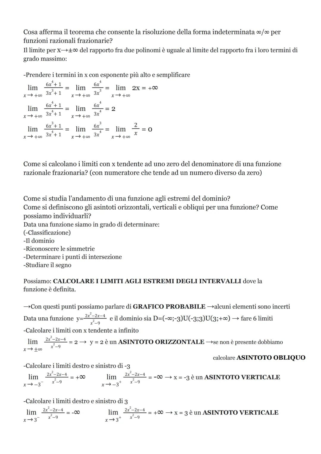 MATEMATICA TEORIA
Come si risolve una disequazione frazionaria? Illustra il procedimento risolutivo
-Porre la FRAZIONE maggiore uguale a O→