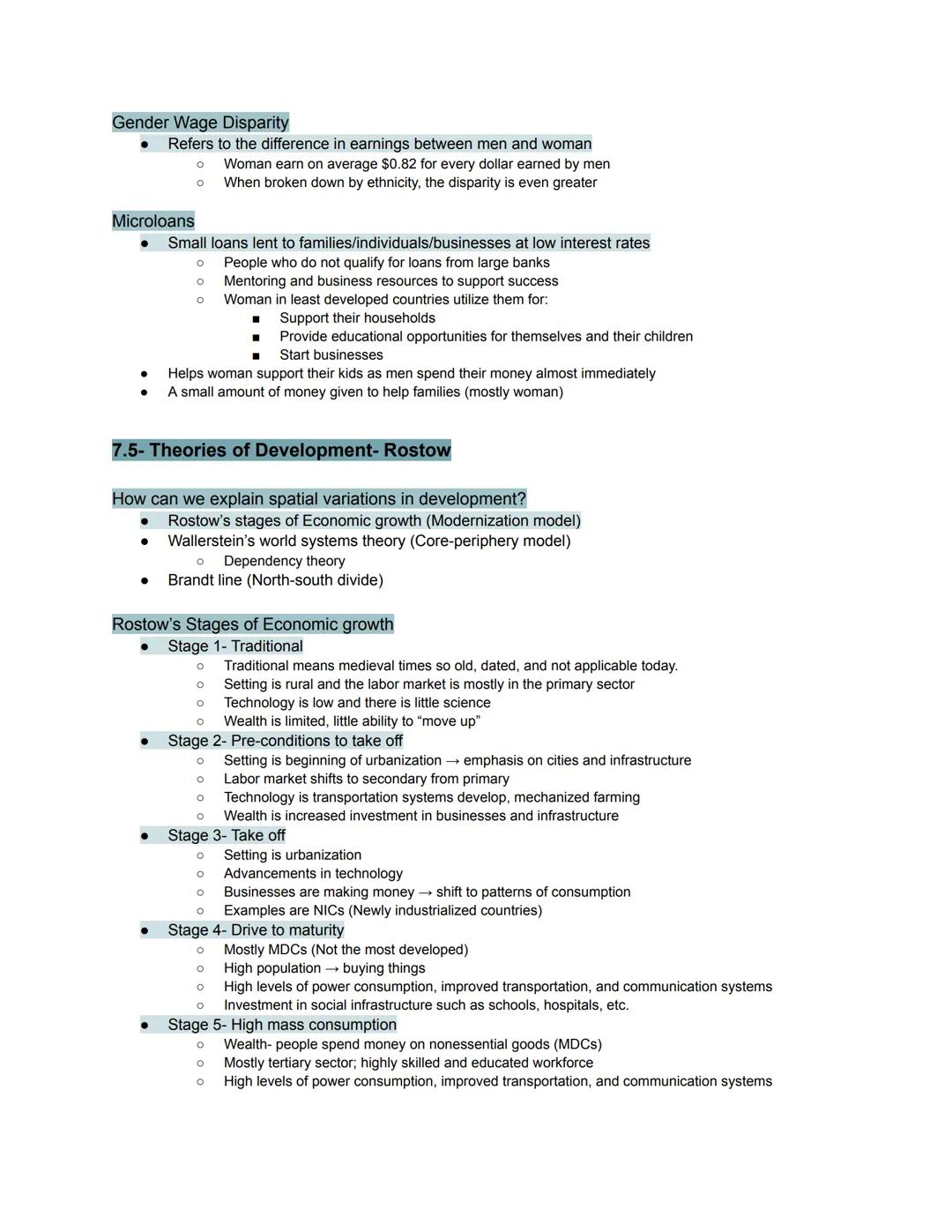# Unit 7- Development
## 7.1- The industrial revolution
Industrial Revolution-
* Starting in the 18th century, there were multiple adva