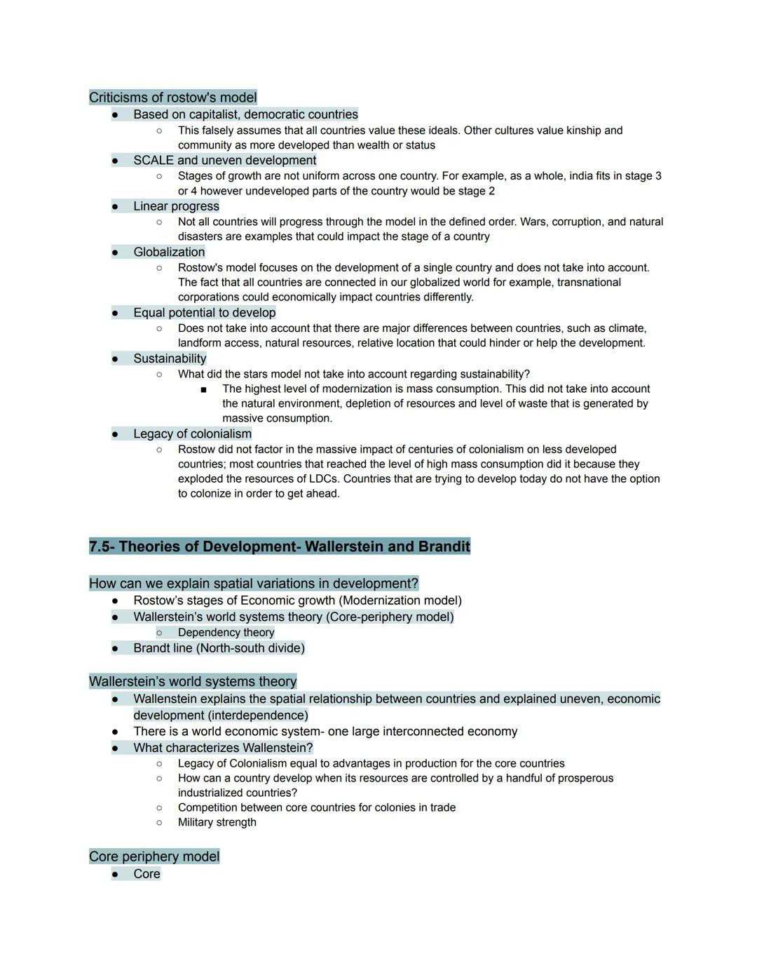# Unit 7- Development
## 7.1- The industrial revolution
Industrial Revolution-
* Starting in the 18th century, there were multiple adva