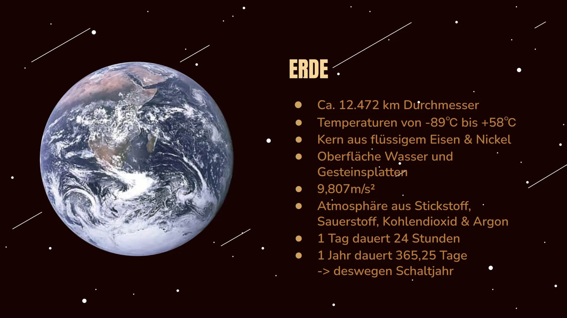 # UNSER·
# SONNENSYSTEM
PRÄSENTATION VON NATE DASZEK &
ANNEMARIE HEBERT # GLIEDERUNG
1. Grundlagen
2. Planeten im Sonnensystem
3. Leben im