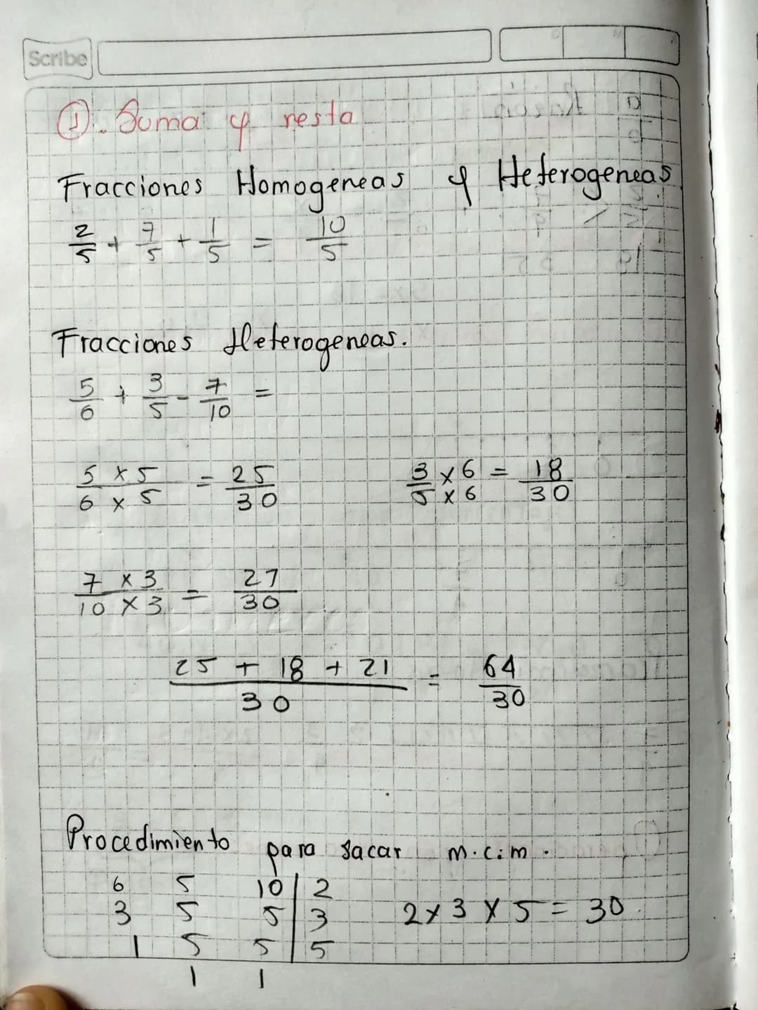 Razon
$\frac{a}{b}$
$\frac{2}{5} < \frac{7}{9}$
18 35
$\frac{2}{5} = \frac{x}{9}$
5x=18
X $\frac{18}{5}$
Y= 3,6
Scribe
IIL4
3 2
←
2