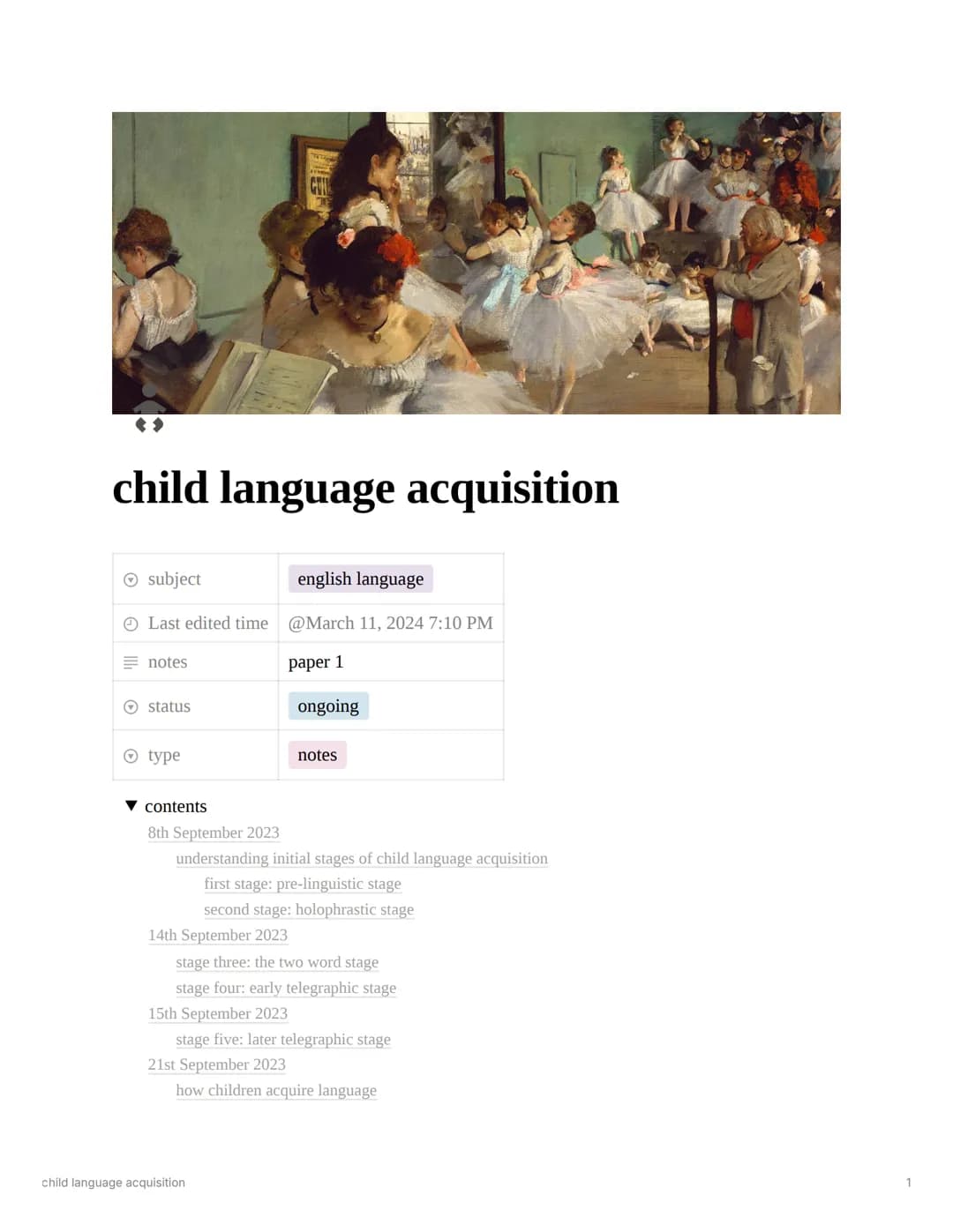 child language acquisition
subject english language
Last edited time @March 11, 2024 7:10 PM
notes paper 1
status ongoing
type notes
▼ con