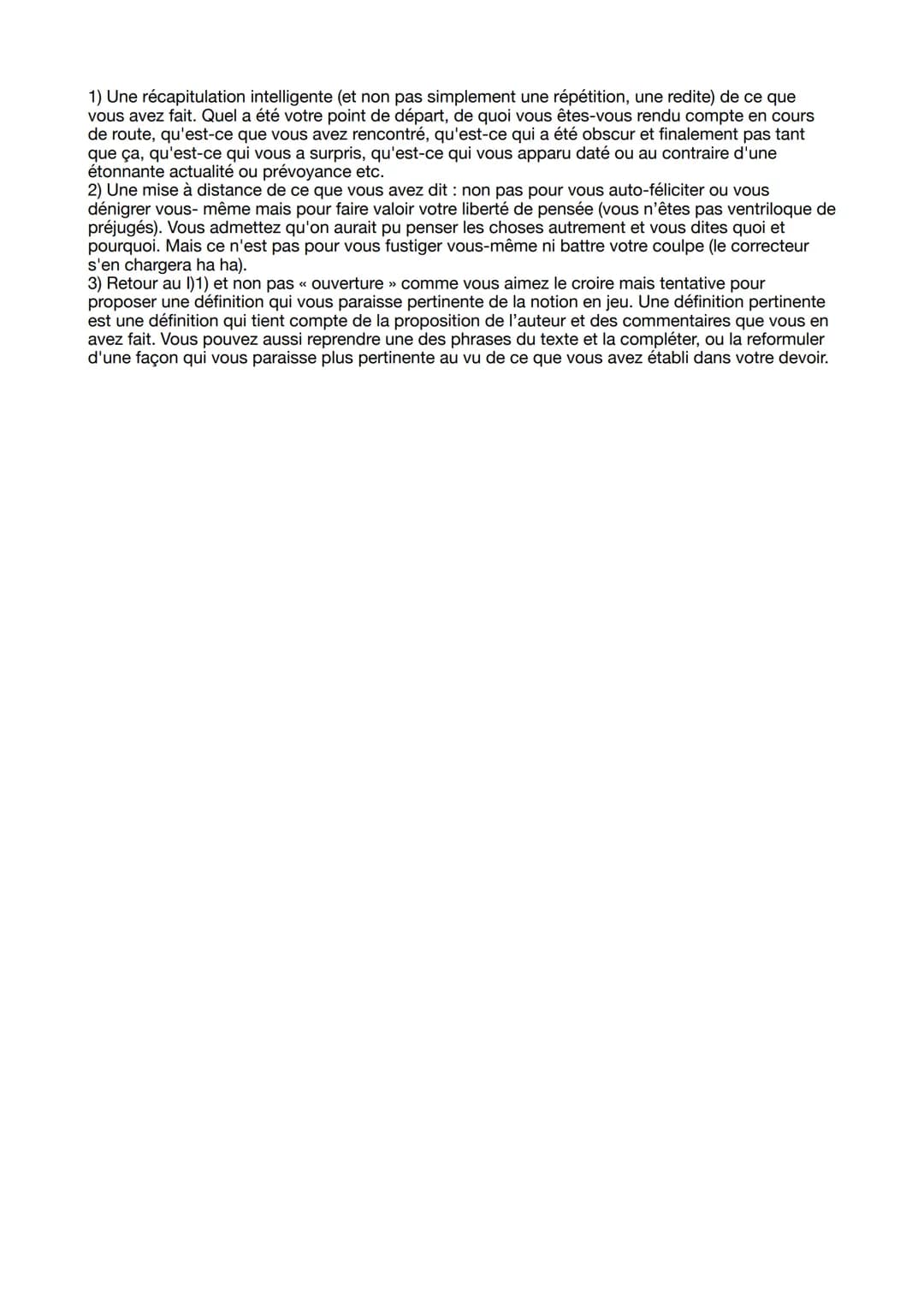 Le commentaire de philosophie
- Ne ressemble pas à ce que vous avez eu l'habitude de faire en français/Lettres
- Il s'agit de restituer la