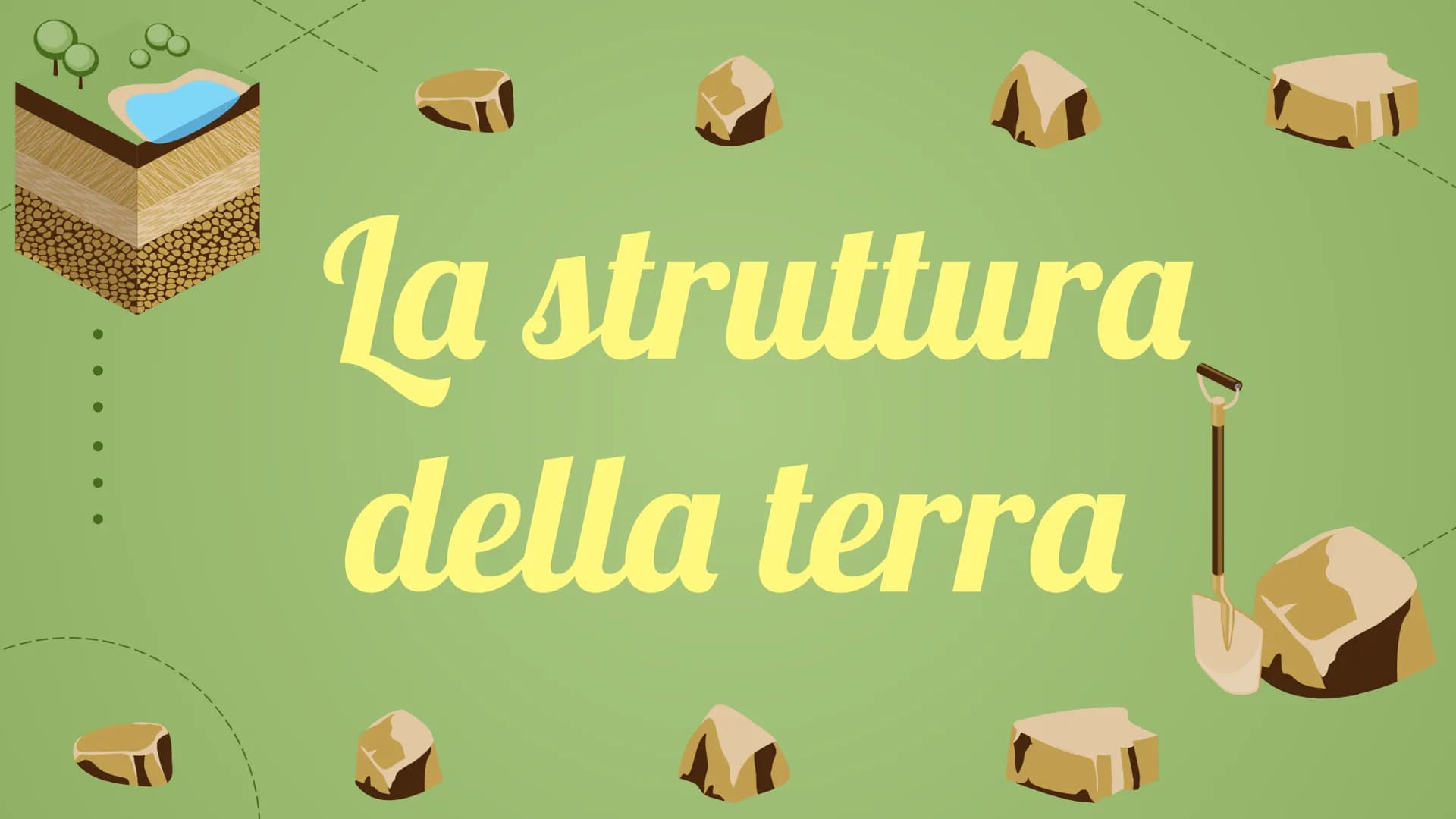 # La struttura
della terra La geologia studia l'origine, la composizione,
la struttura e le trasformazioni della terra.
MANTELLO
CROSTA
T