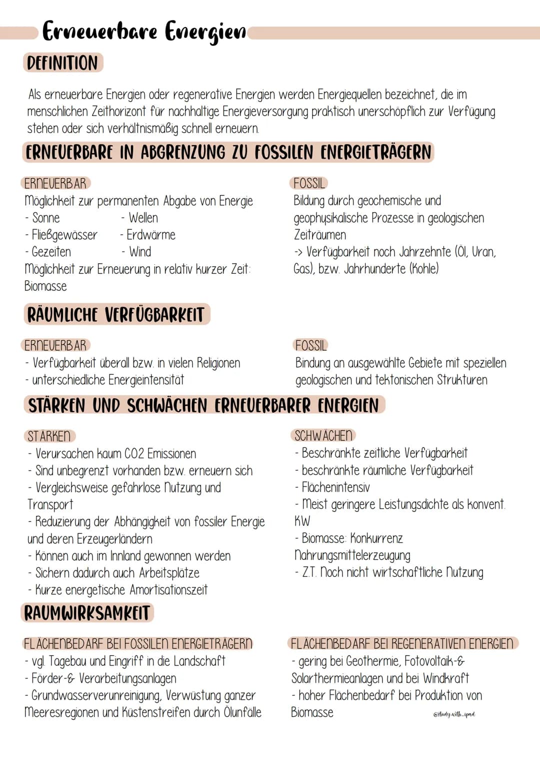 # Erneuerbare Energien
DEFINITION
Als erneuerbare Energien oder regenerative Energien werden Energiequellen bezeichnet, die im
menschliche