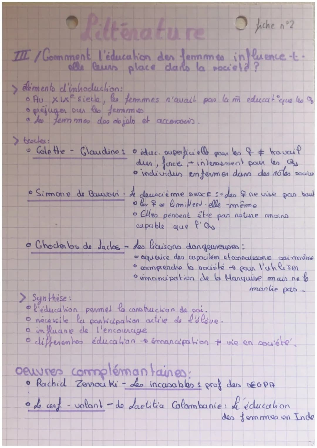 # dittérature che no
therme: La recherche de coi
pantie 1: Education, transmition, émancipation
problématique. En quoi l'éducation permet