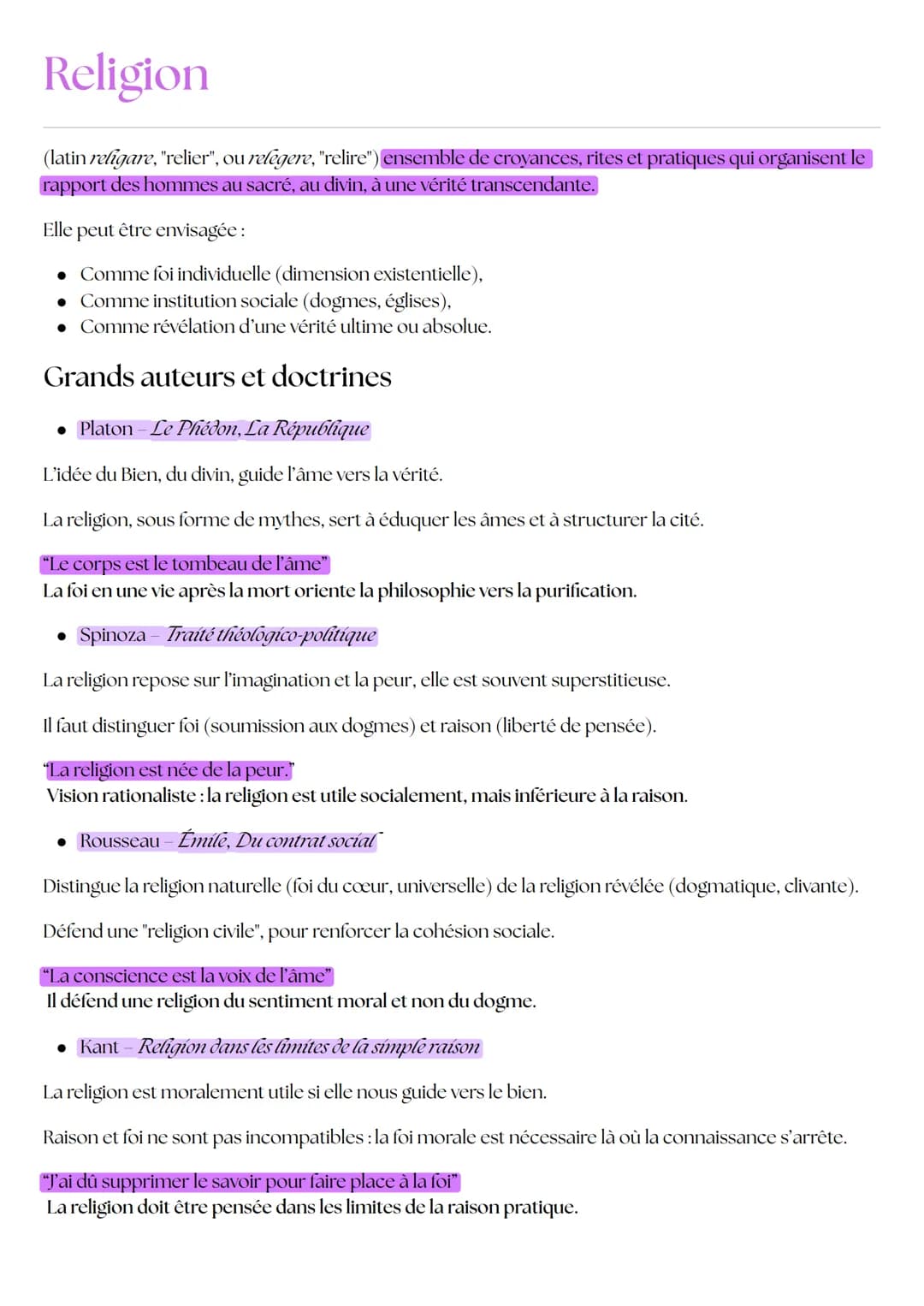 # Religion
(latin *religare*, "relier", ou *religere*, "relire") ensemble de croyances, rites et pratiques qui organisent le rapport des ho