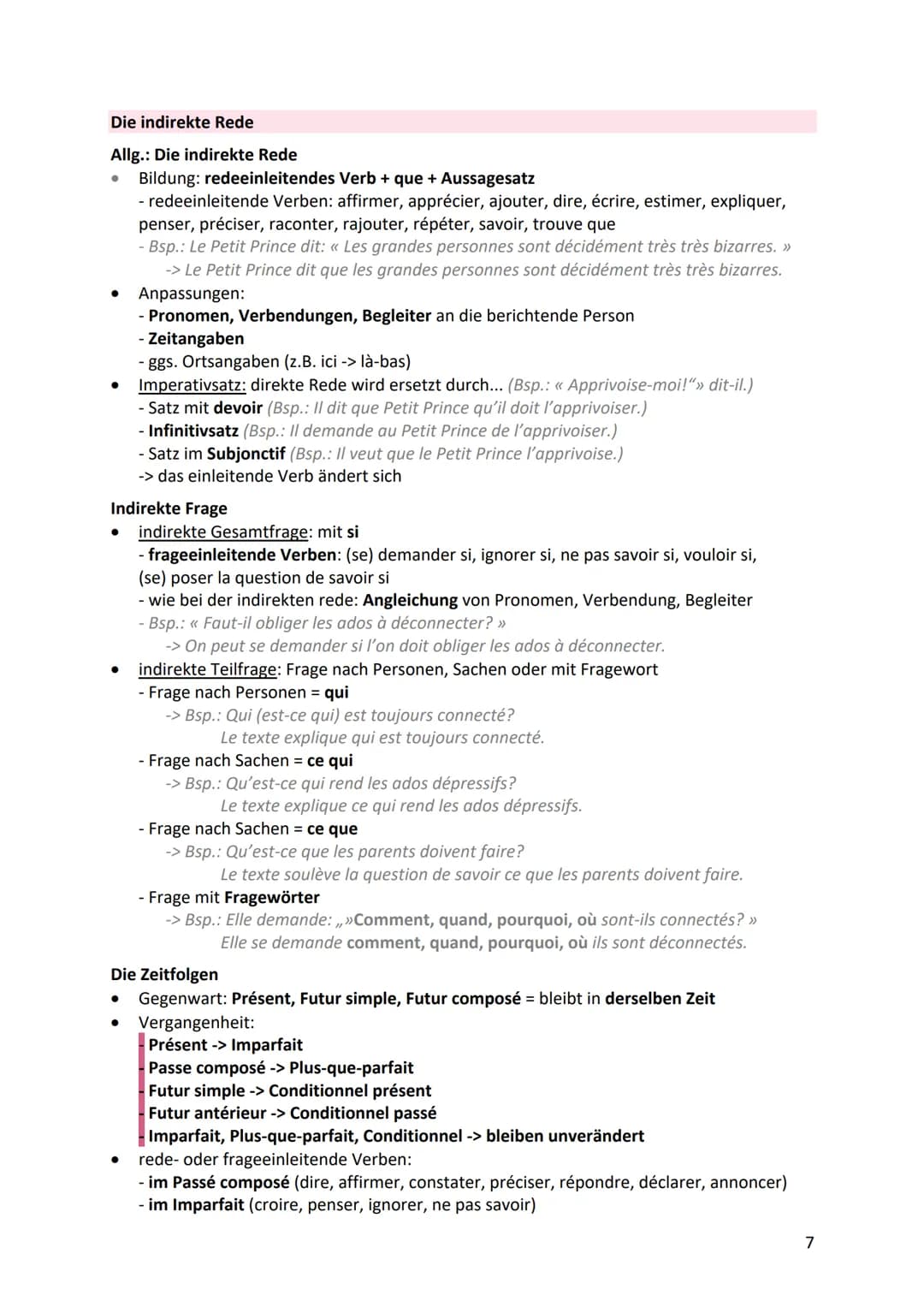 # La grammaire
Begleiter
Die indefiniten Begleiter
* stehen vor dem Nomen und Verhalten sich wie Adjektive (müssen angeglichen werden)