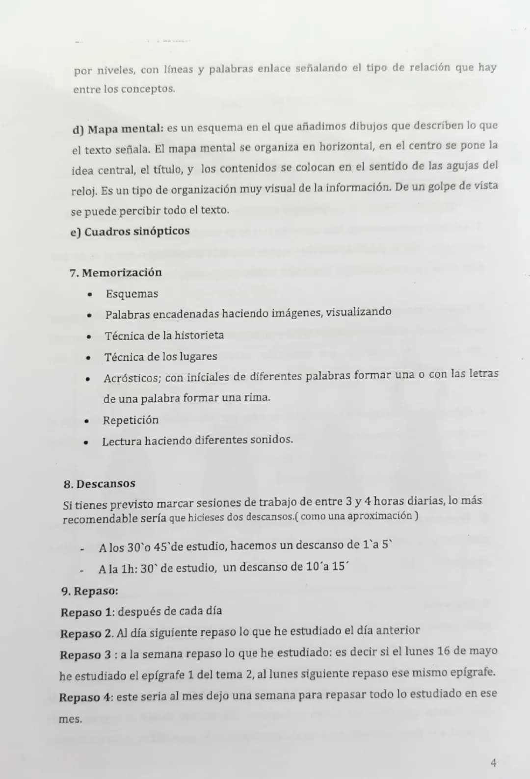 # PASOS
TECNICAS DE ESTUDIO
3 ARGUMENTOS
4 REDACCION
5 EXTENSION # TÉCNICAS DE ESTUDIO
ANTES DE ESTUDIAR
1. Disponer de un lugar adecu