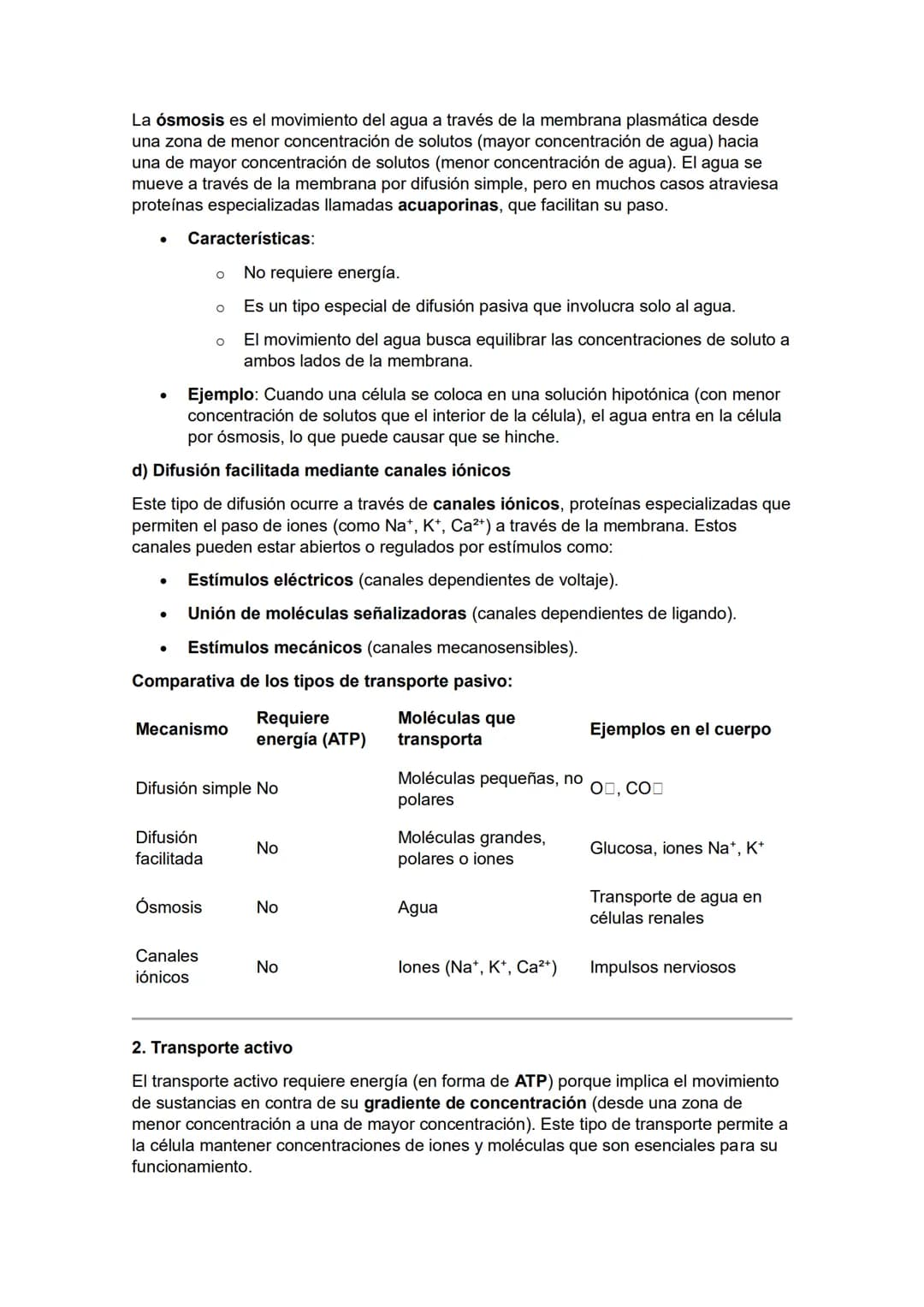 # MECANISMOS DE TRANSPORTE A TRAVÉS DE LA MEMBRANA CELULAR
El transporte de sustancias a través de la membrana celular es fundamental para