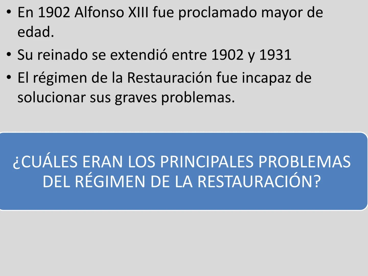 # LA CRISIS DE LA RESTAURACIÓN
El miércoles de la Semana Trágica se suceden en Barcelona numerosos incendios de iglesias y convenins.
EL R