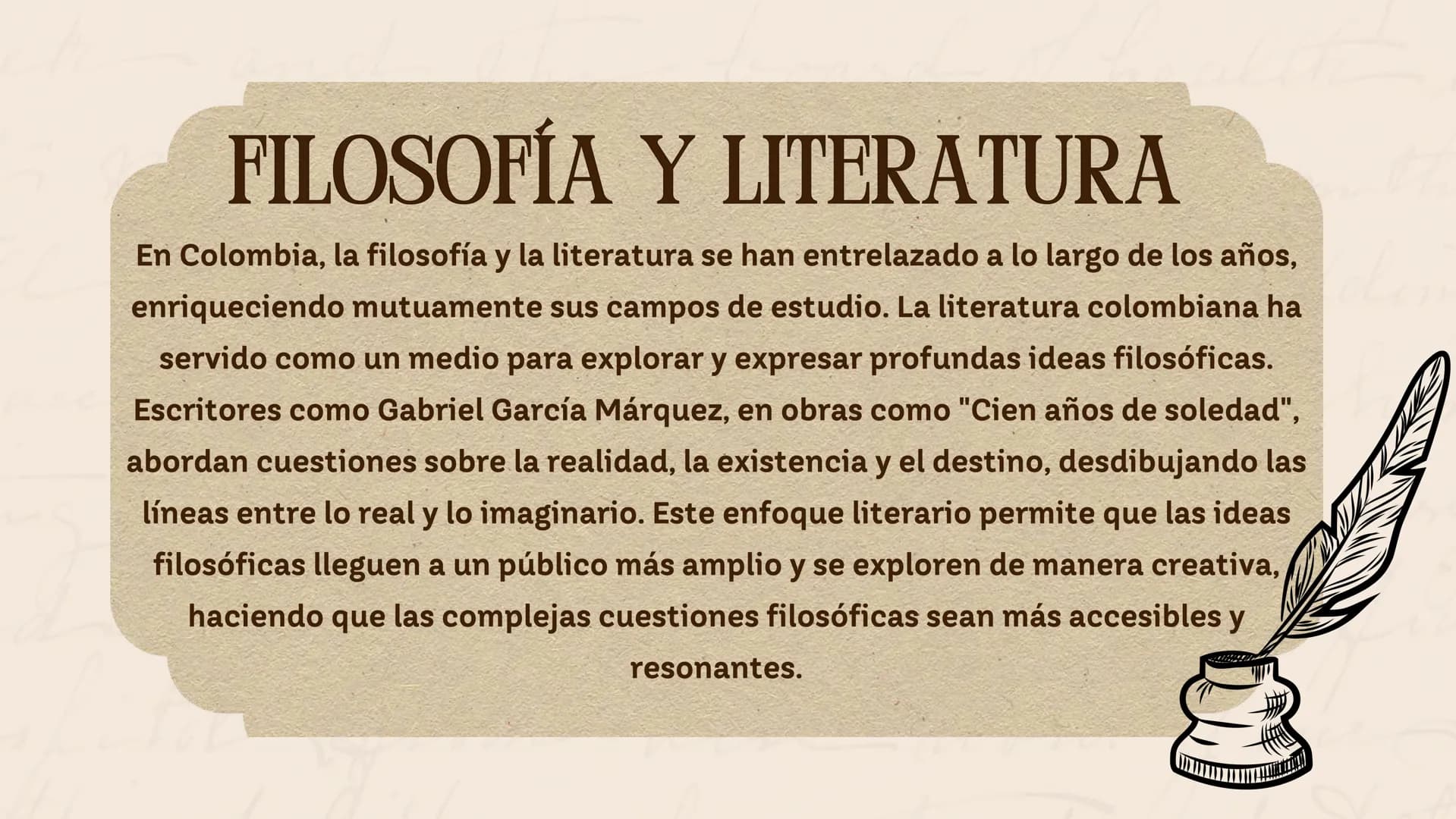 Historia de la
FILOSOFÍA
EN COLOMBIA
Nombre: XXXXX # FILOSOFÍA
La filosofía es el estudio fundamental y sistemático de
cuestiones general