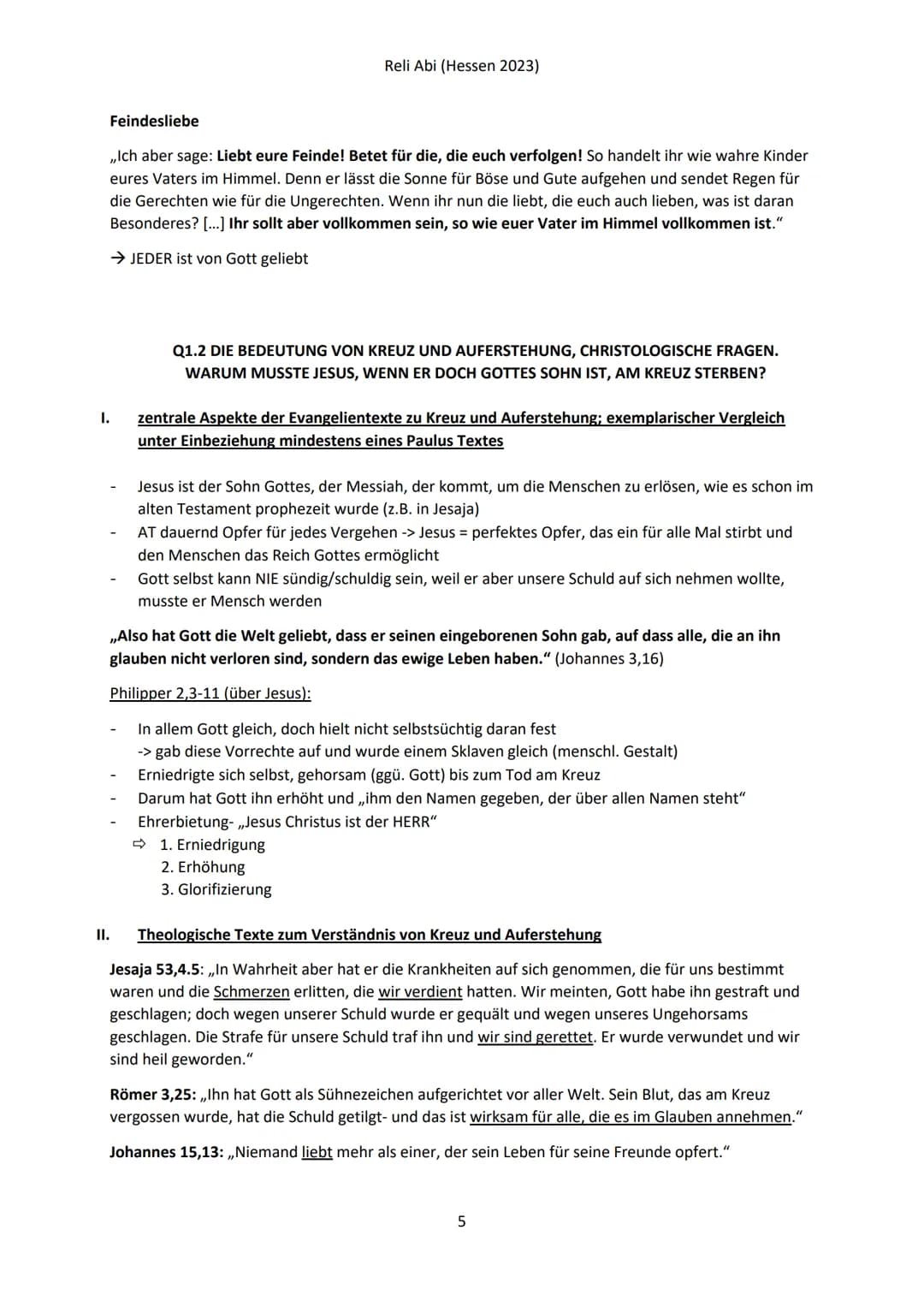 Reli Abi (Hessen 2023)
Q1.1 JESUS CHRISTUS UND DIE VERKÜNDIGUNG DES REICHES GOTTES.
WOZU ERMUTIGT JESUS UNS UND WAS MUTET JESUS UNS ZU?
1.