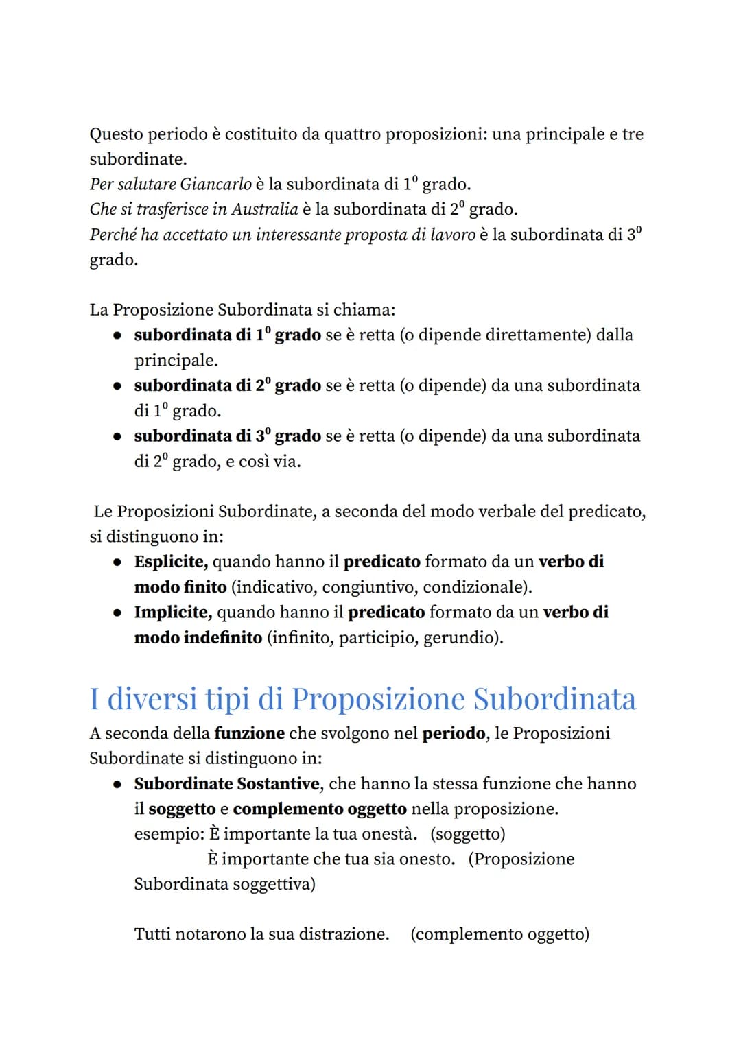 # L'analisi del periodo
Definizione: Si intende l'individuazione delle diverse proposizioni
(frasi) che compongono un periodo (=un insieme