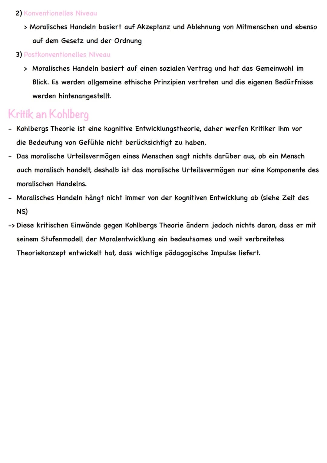 # Moralische Erziehung nach Kohlberg
Kerngedanken
- Kohlbergs Studien zur Entwicklung der moralischen Urteilskompetenz bauen auf Piagets
F