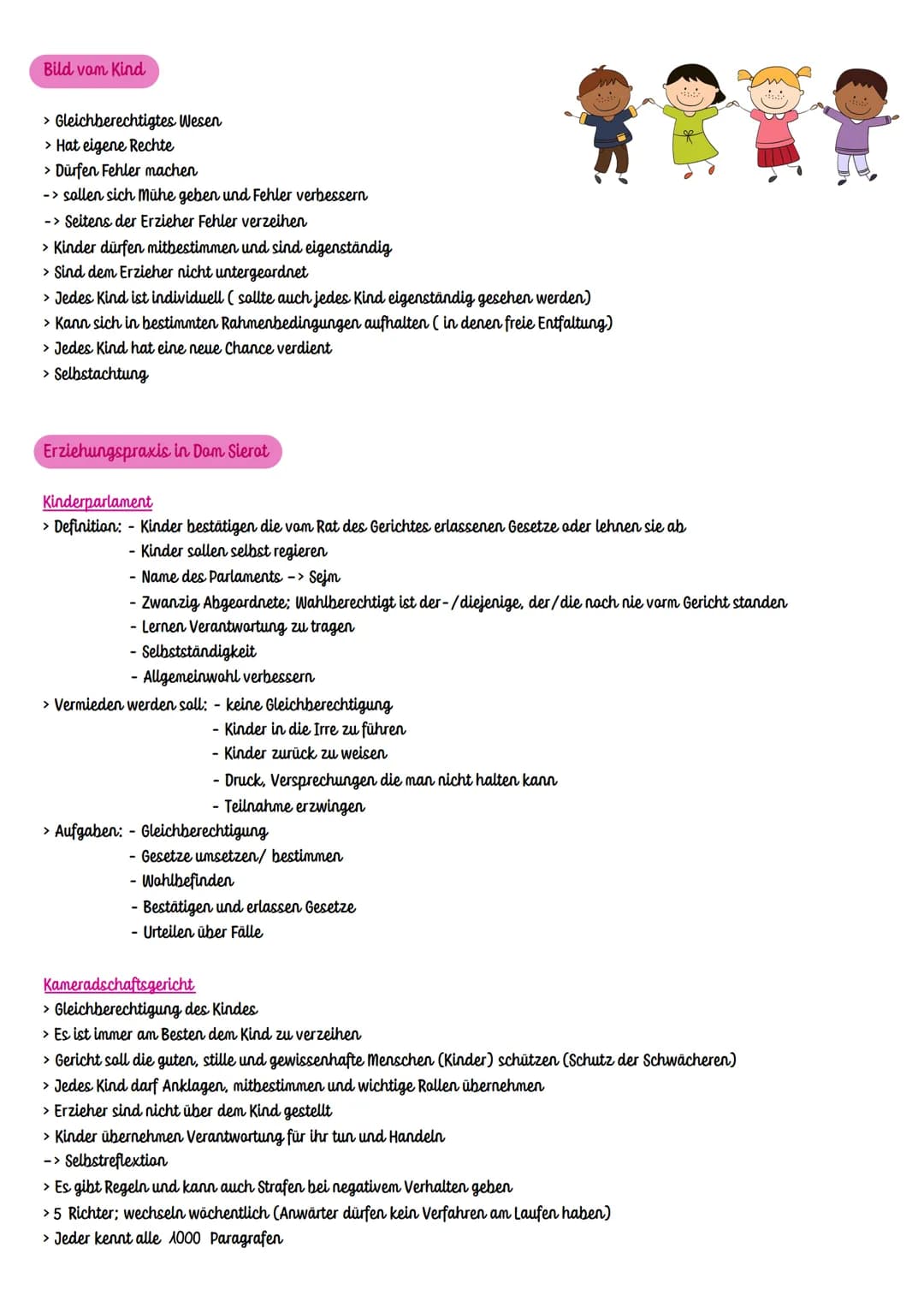 # Reformpädagogik nach Janusz Kerosak
Merkmale der Reformpädagogik
> Pädagogik vom Kinde aus
> Ernstnehmen der Persönlichkeit und Individu