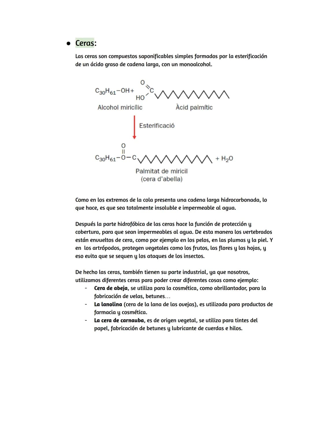 # Lípidos
## Características de los lípidos:
* Propiedades de los lípidos:
Los lípidos son biomoléculas orgánicas, que están formadas p