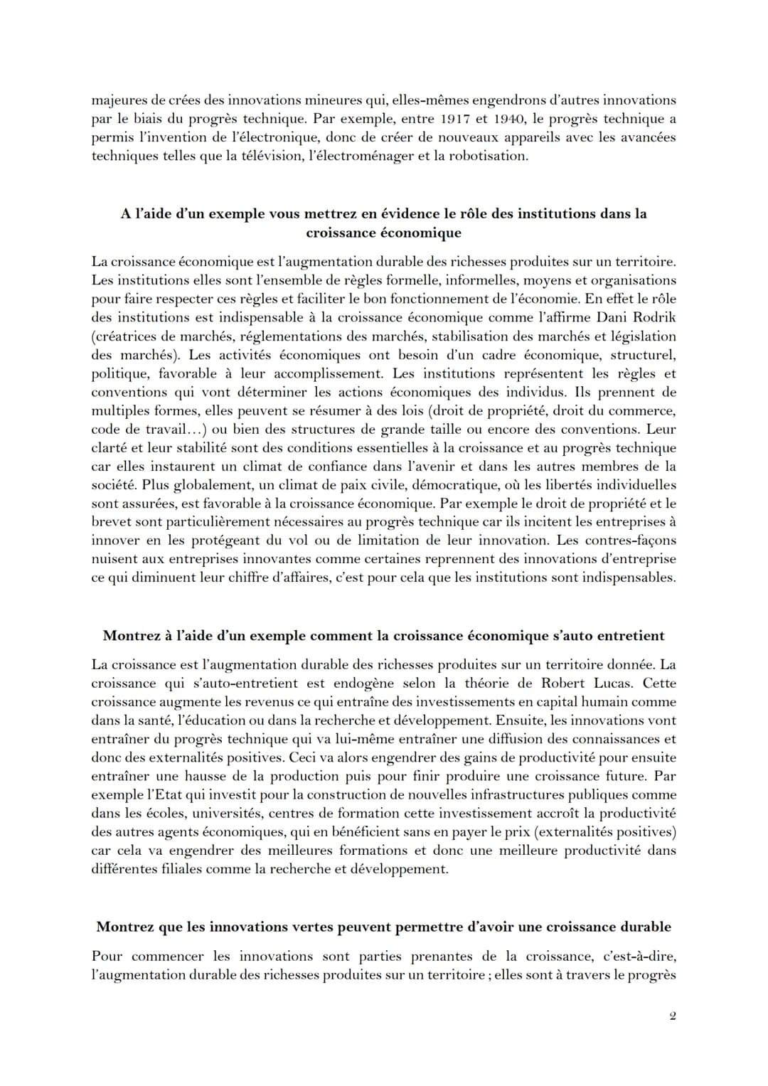 # EC1 – CROISSANCE ECONOMIQUE
Montrer que le PT entraîne des inégalités économiques
Le progrès technique, c'est-à-dire l'ensemble des inno