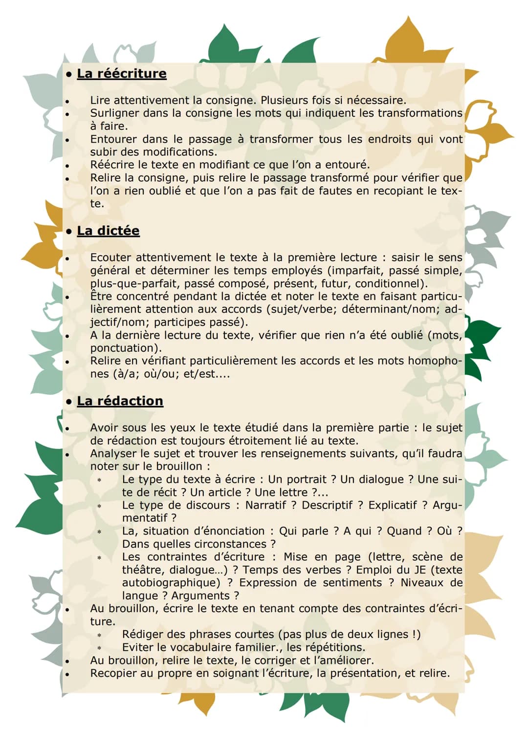 # Brevet de français
## Mémento
Livret de révisions pour
préparer le Brevet # Présentation de l'épreuve
L'épreuve dure trois heures et co