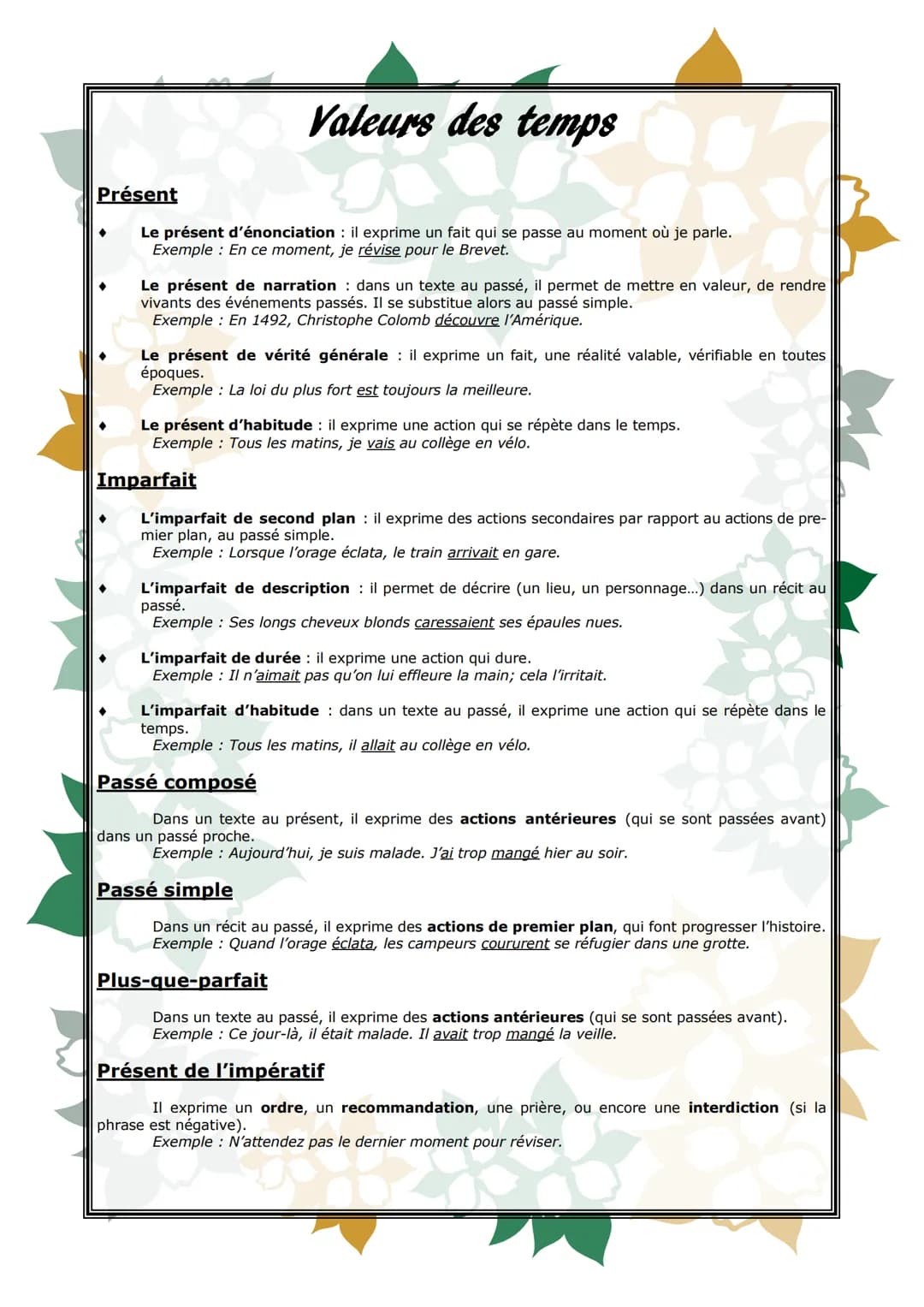 # Brevet de français
## Mémento
Livret de révisions pour
préparer le Brevet # Présentation de l'épreuve
L'épreuve dure trois heures et co