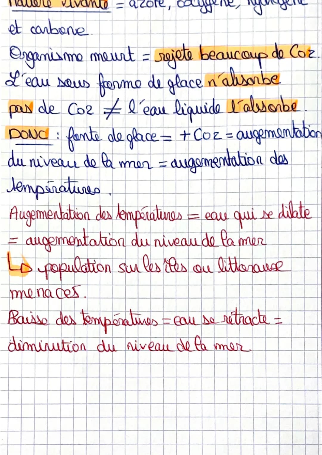 # Comment le climat change-t-il?
1) Changements du passé :
Sur 24000 ans le niveau de la mer a augemente
de 130 m. fonte des glaces terrest
