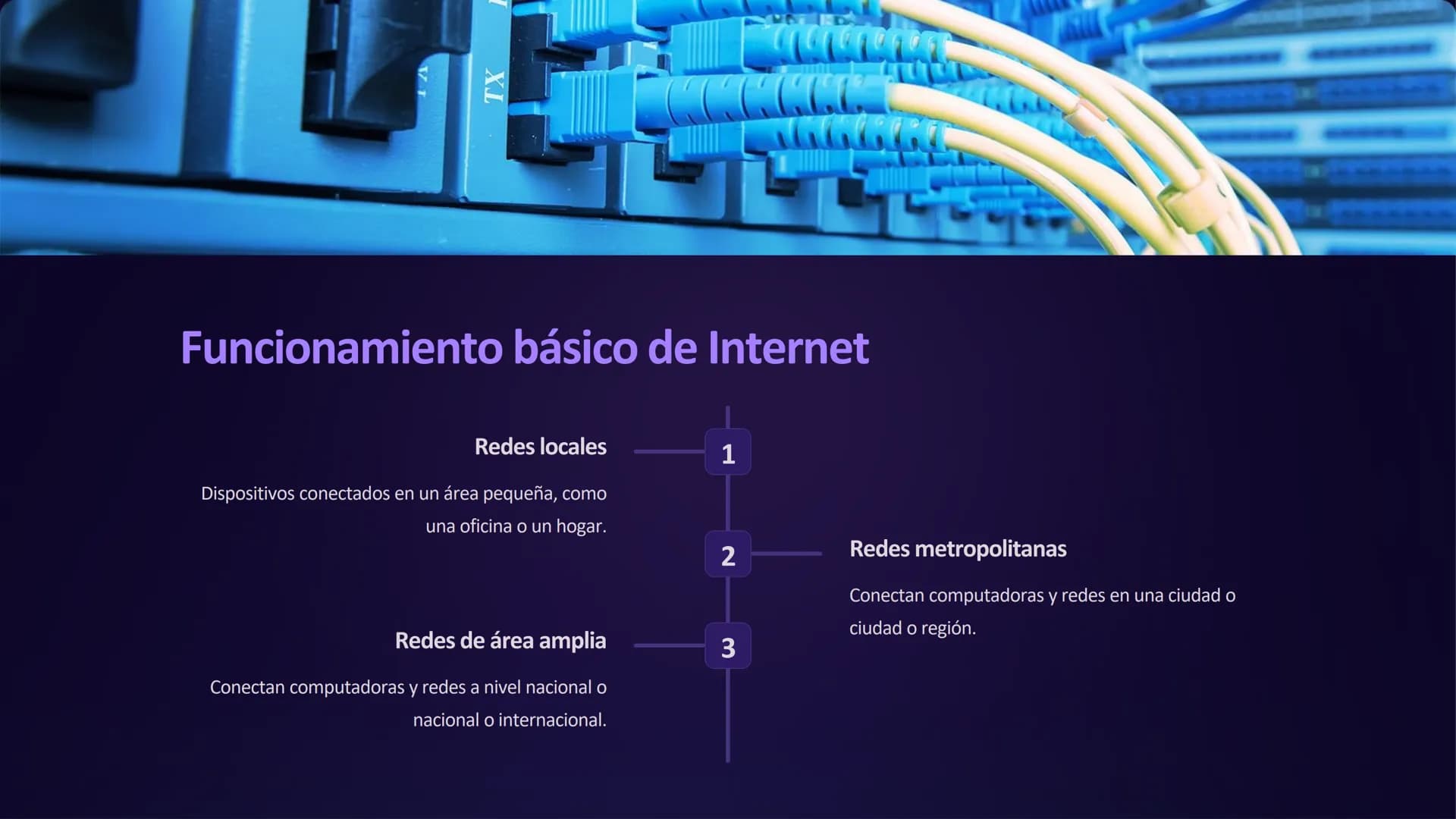 # Internet y la
Navegación Web
Internet es una red global que conecta computadoras y dispositivos. La
dispositivos. La navegación web es el