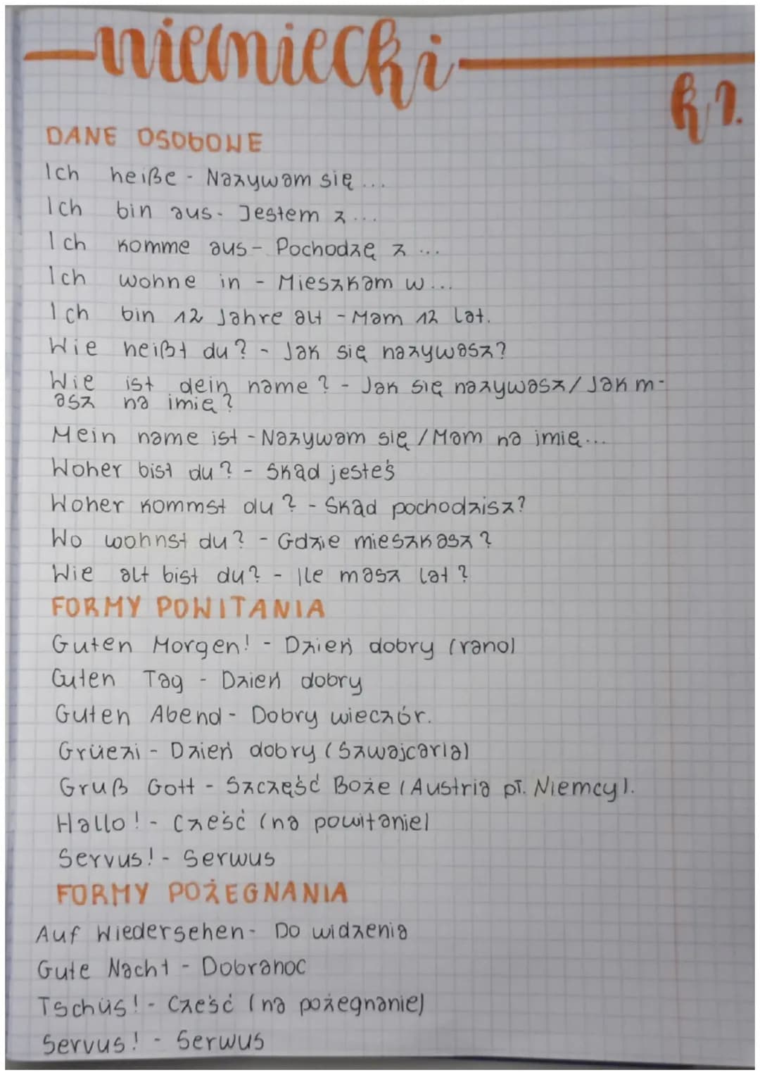 -niemiecki
DANE OS0GONE
Ich heiße Nazywam się
Ich bin aus. Jestem z
I ch
Ich komme aus Pochodzęス・・・
wohne in Mieszkam w
Ich bin 12 Jahre al