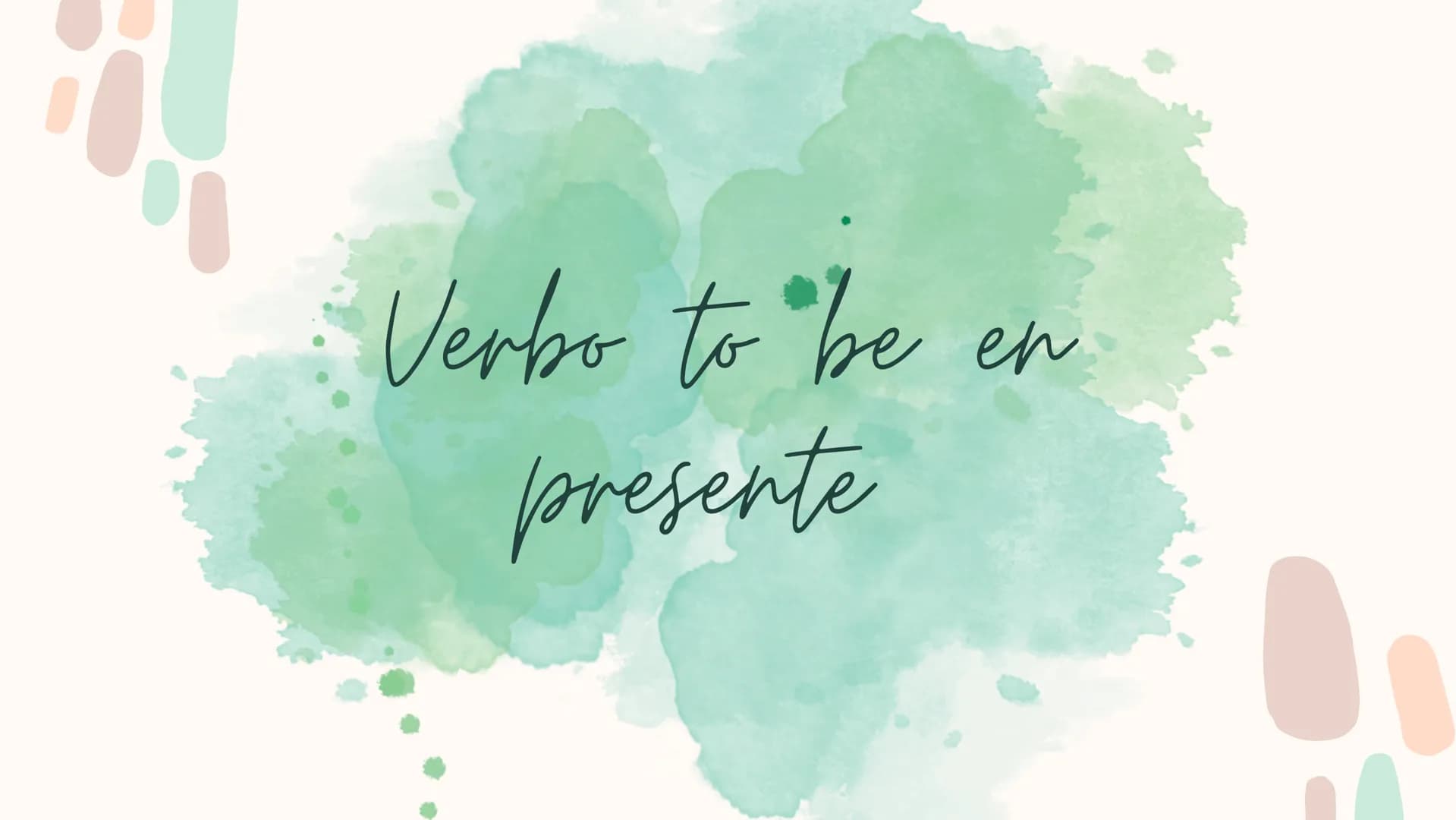 Verbo to be en
presente ¿Qué es? Introducción
El verbo to be lo
utilizamos para
mostrar el estado
o características
de alguien o algo
ya qu