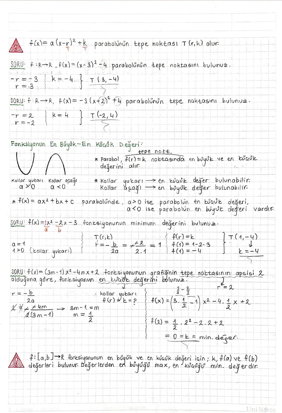 NOT: y=ax2 grafiği orrjinden geçer. I x'e Over y=0 ise
y=ax²+bx arjinder geher.
FONKSİYONLARDA UYGULAMALAR:
Fonksiyon Grafiğinin Eksenleri