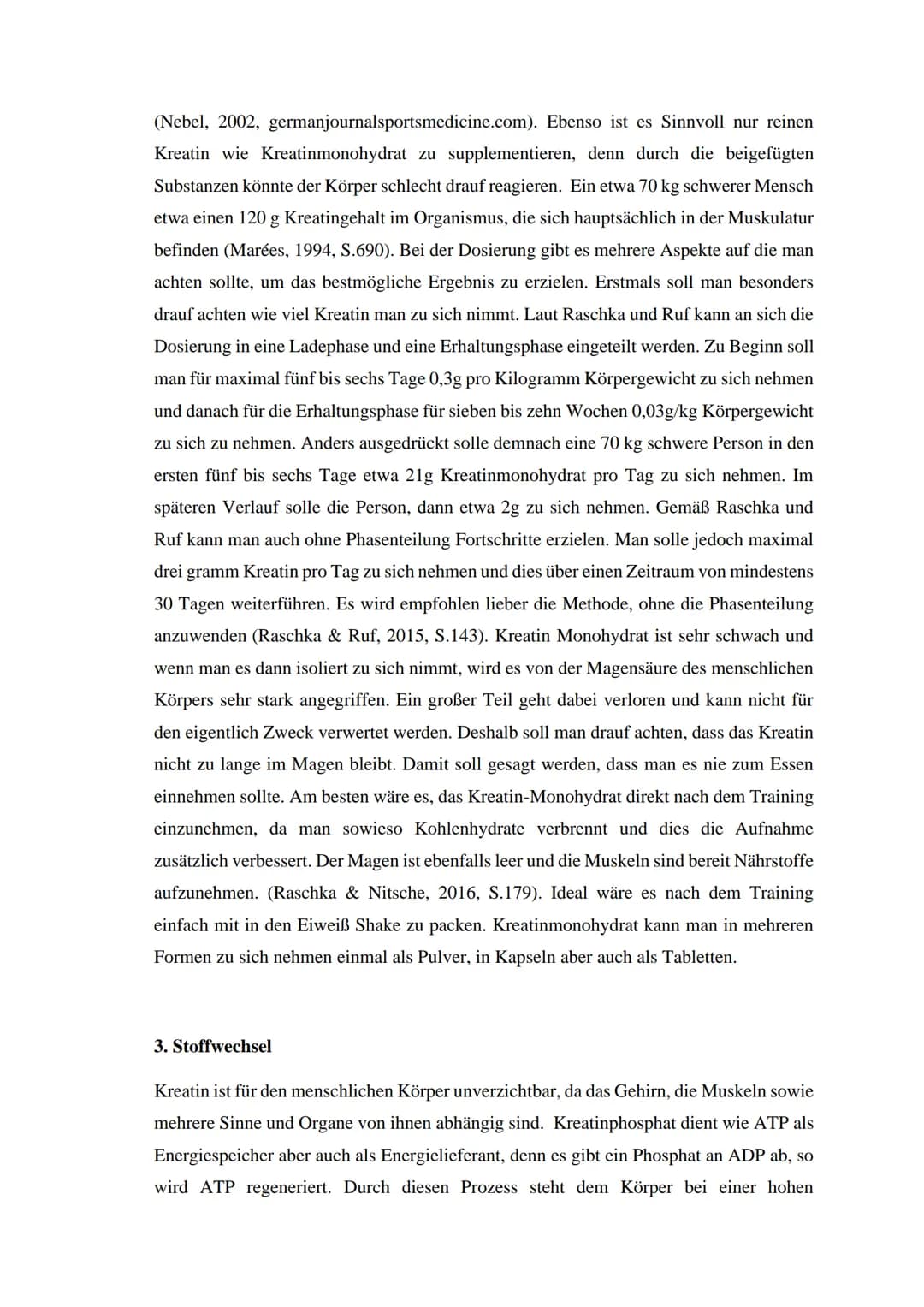 Herschelschule Hannover
Hausarbeit
Ist es sinnvoll Kreatin zu supplementieren und ist es schädlich für den Körper?
NH2
N
HO-P-O-P
N
OH OH