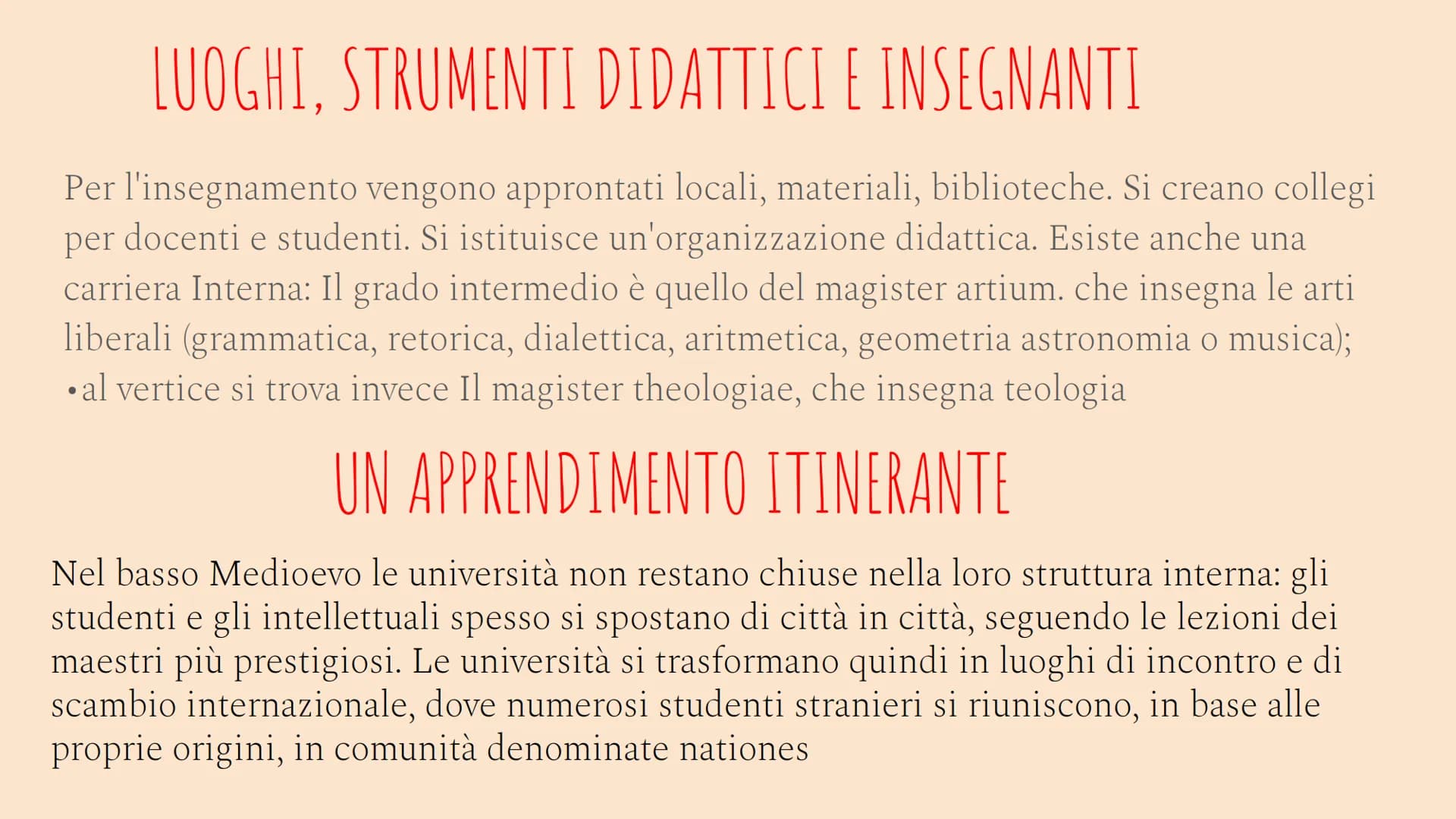 L'EDUCAZIONE
NEL BASSO MEDIOEVO
DAL X-XV SECOLO # LO SCENARIO DOPO L'ANNO MILLE
A partire dall'anno mille, l'Europa attraversa una fase di