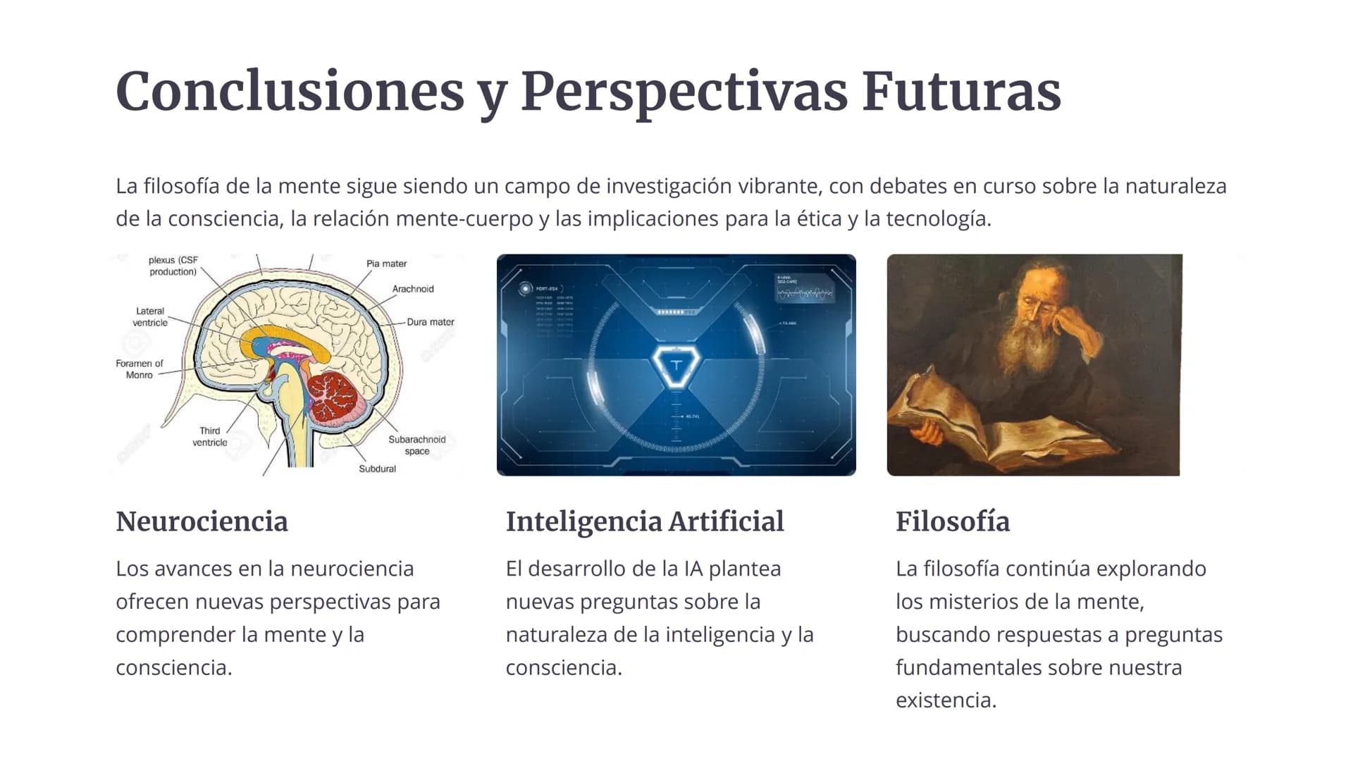 # Filosofía de la
Mente: Explorando
la Naturaleza de la
Consciencia
La filosofía de la mente se encarga de indagar en la relación entre
la