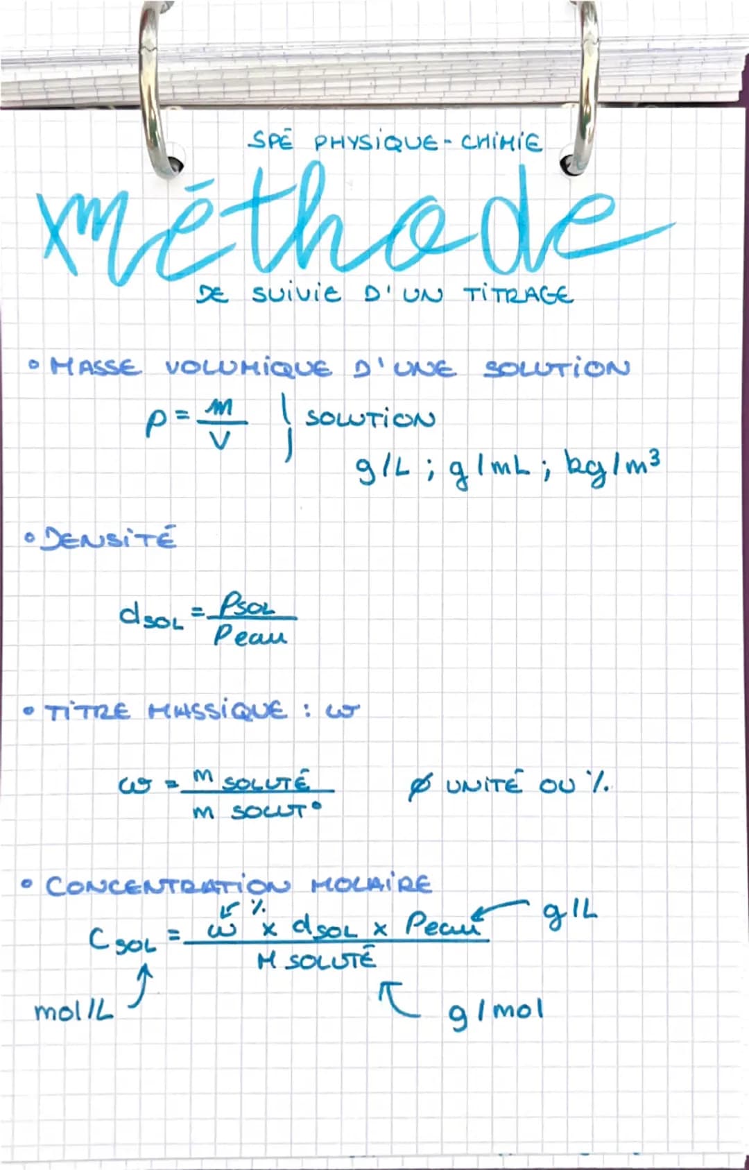 SPE PHYSIQUE-CHIHIE
acide/base
•LE PH
$pH = -log (\frac{H_3O^+}{C_0})$
$C_0$=1,0 mol. L-1
ION OXOHIOM
mollh
CONCENTRIART DE
REFERENCE