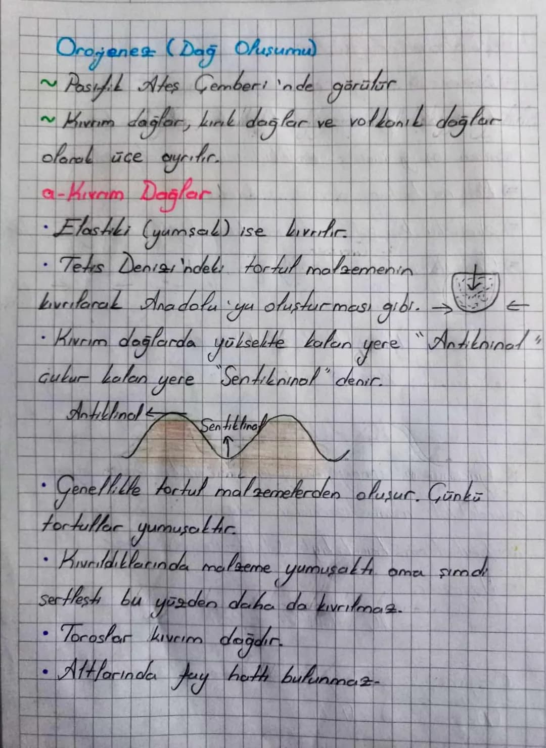 # İÇ KUVVETLER
Gücünü ve enerjisini yerın derinliklerinden yani
çekirdektelı manyetışmadan atır.
Levhaların hareketiyle (tektonizma) oluşu