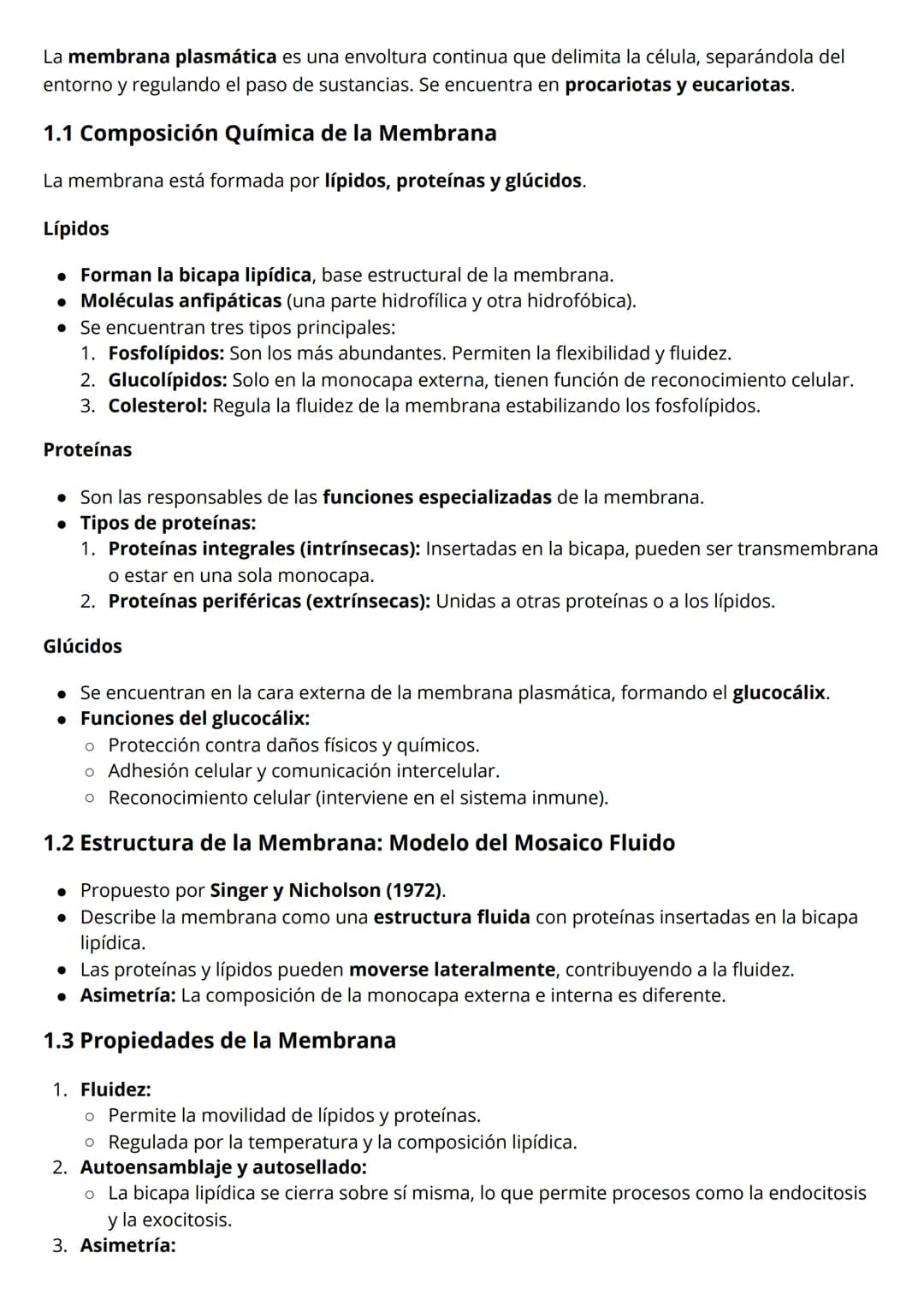 # TEMA 6: LA CÉLULA, UNIDAD
ESTRUCTURAL Y FUNCIONAL
1. Concepto de Célula y Teoría Celular
* Definición: La célula es la unidad estructu