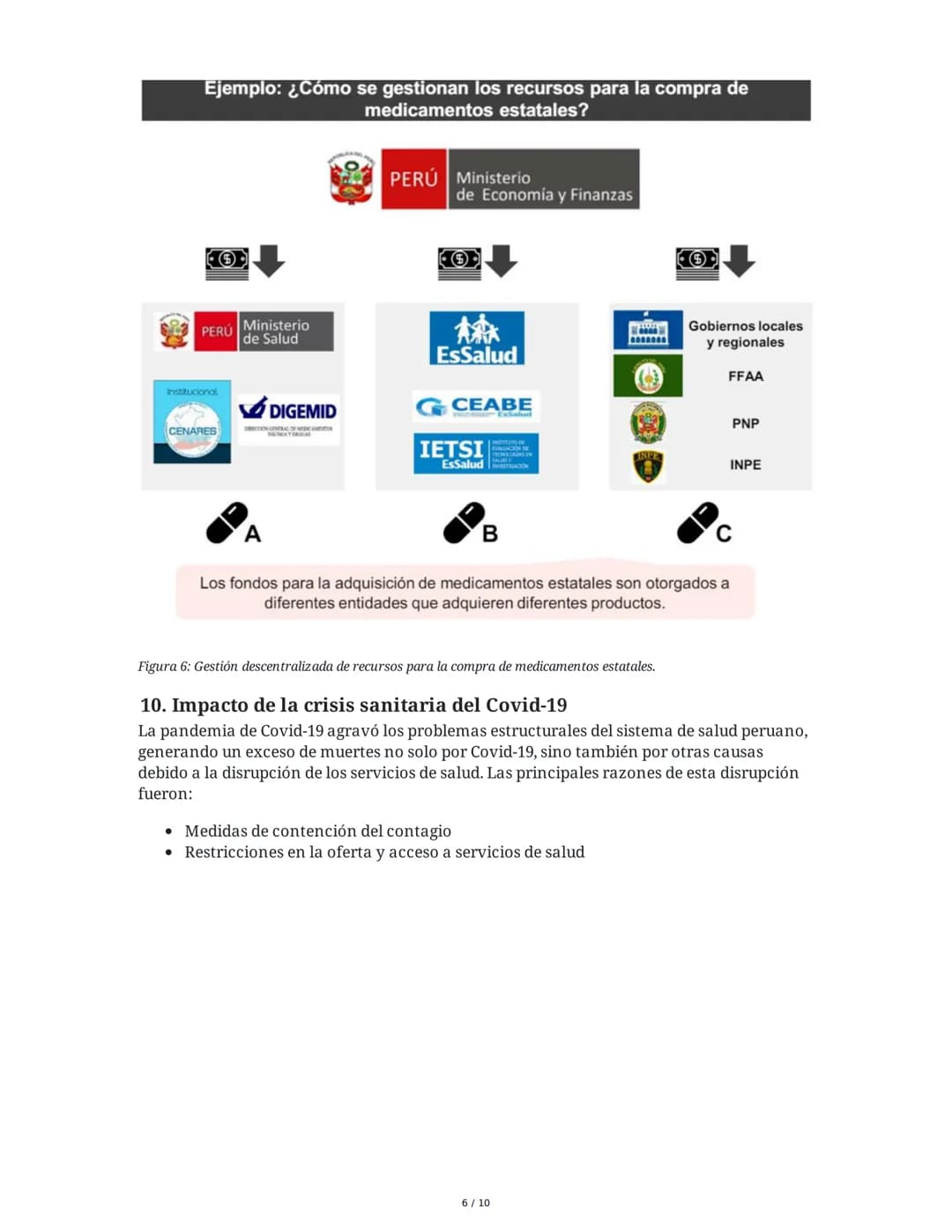 El sistema de salud en el Perú
1. Definición y estructura general del sistema de salud
El sistema de salud en el Perú abarca todas las organ