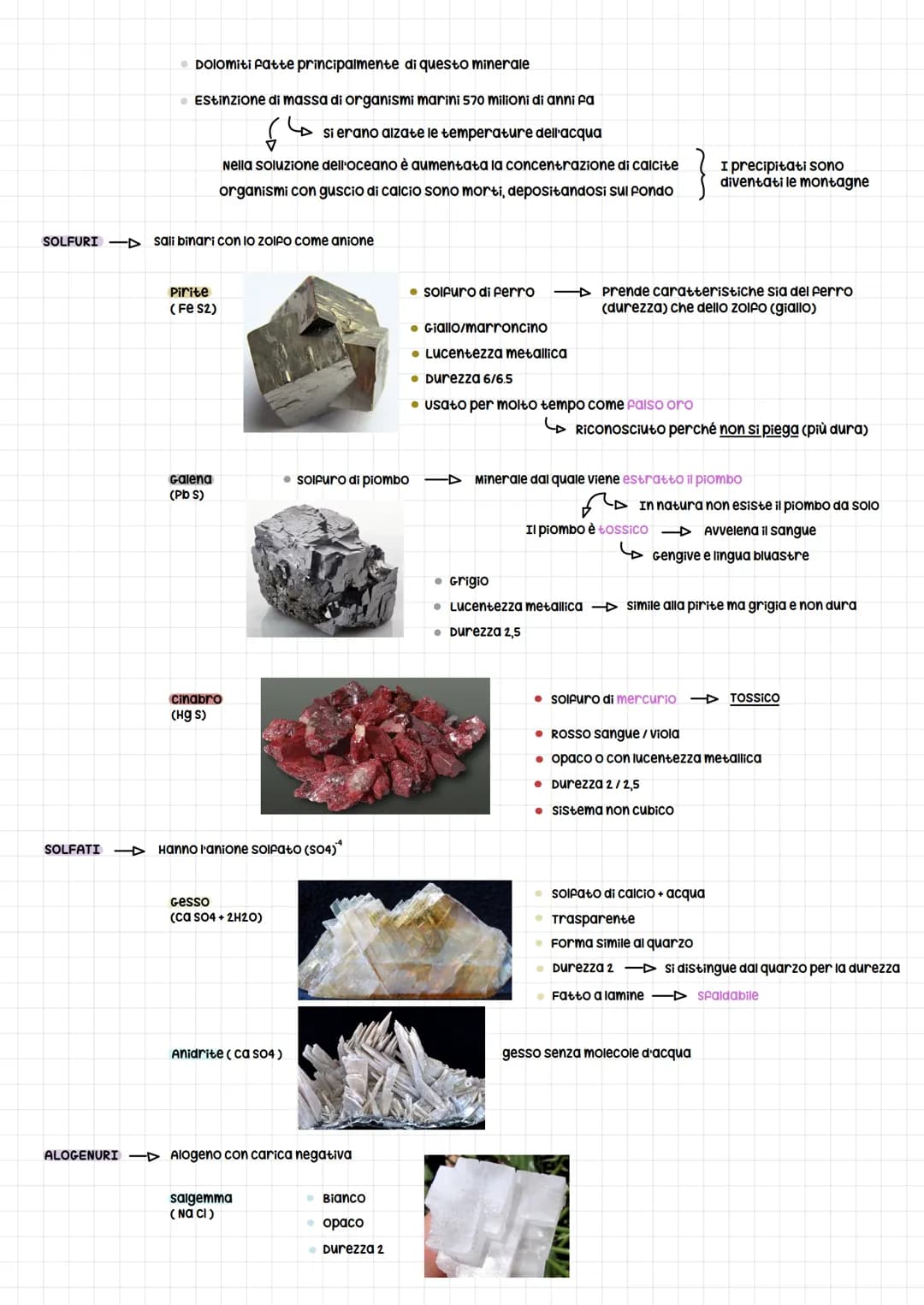 # I minerali
I minerali sono dei corpi inorganici che hanno una composizione chimica definita o variabile entro un certo limite
Gli atomi s