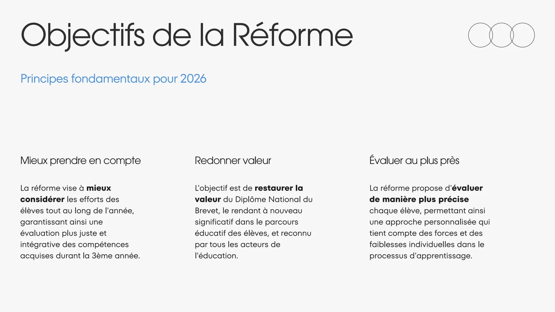 EXPLICATIONS
Présentation du
Brevet 2026
Présenté par Mathias Tusseau # Objectifs de la Réforme
Contexte et enjeux clés
La réforme du Br