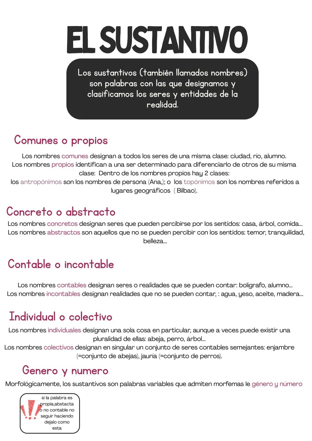 # Categorias
gramaticales
TIPOS DE PALABRAS # Palabras variables
Cuales son?
Que los diferencia.
Mas diferencias
* Sustantivo
* Adj