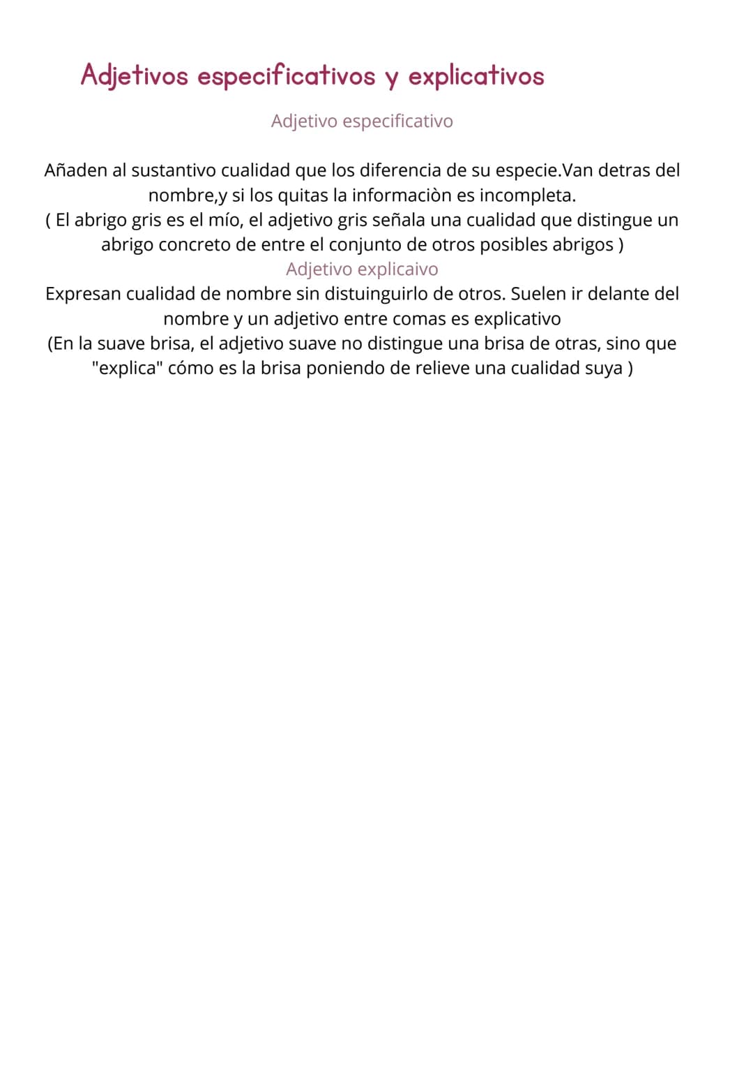 # Categorias
gramaticales
TIPOS DE PALABRAS # Palabras variables
Cuales son?
Que los diferencia.
Mas diferencias
* Sustantivo
* Adj