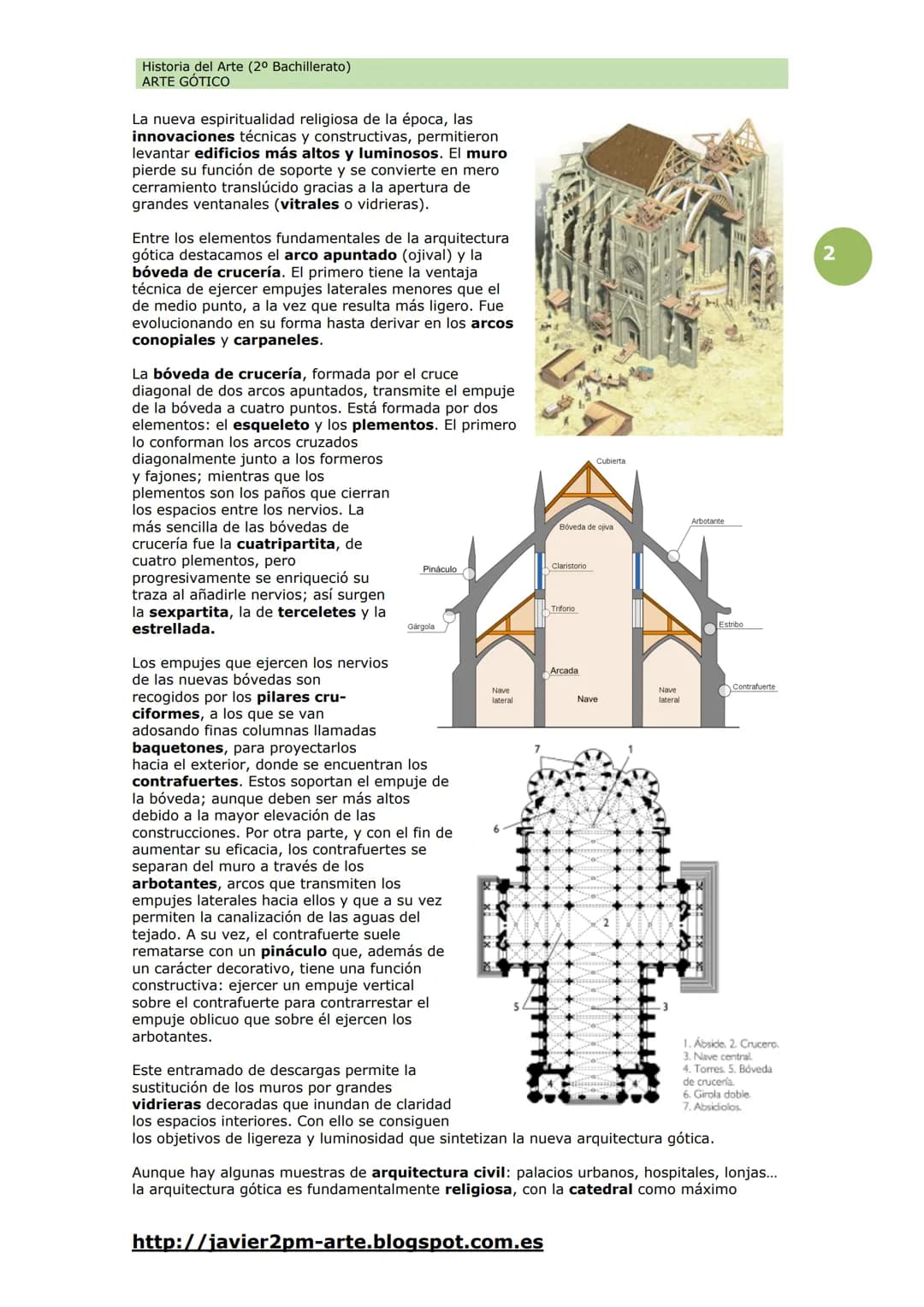 Historia del Arte (2º Bachillerato)
ARTE GÓTICO
Arte Gótico
Arte 8
Durante el siglo XII tuvo lugar un crecimiento notable de la población