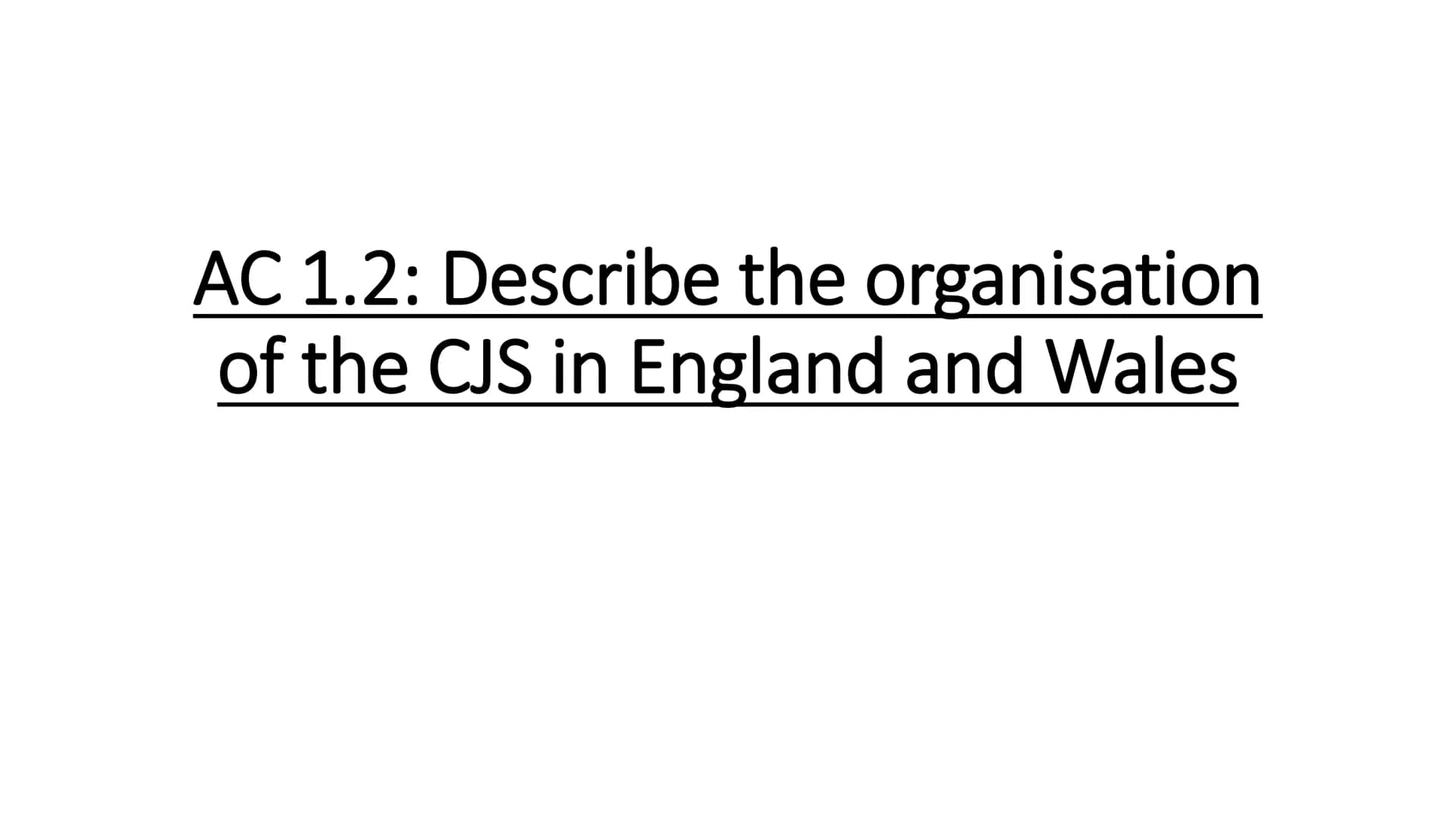 # WJEC Criminology Unit 4:
## Crime & Punishment
Full topic revision AC 1.1: Describe processes
used for law making Parliament passes
laws/