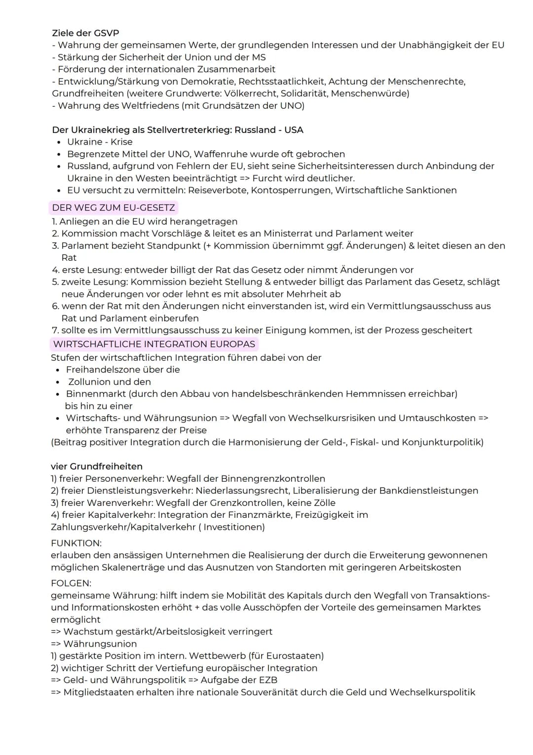 ABITURZUSAMMENFASSUNG
2023
Sowi LK
Europäische Union # EU-Normen, Interventions- und
# Regulationsmechanismen sowie Institutionen
EU=Wer