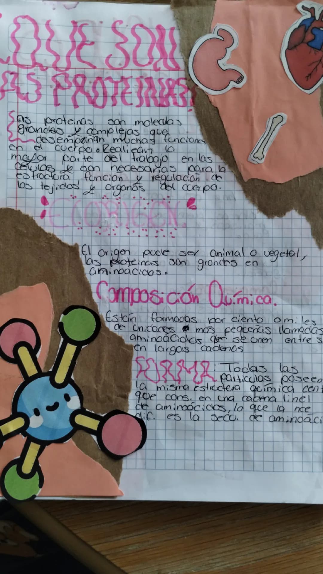 ASPRONAG
son moleadas
As proteinas
grandes complejas querun
desempanan muchas funciones
en el cuerpo. Realican la
mayor parte del frabajo e