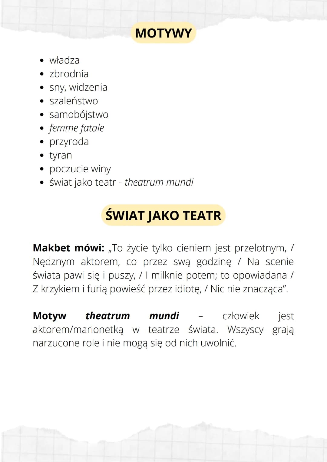 Makbet
autor: William Szekspier
temat: żądza władzy i jej
konsekwencje
dramat szekspirowski
GENEZA
• nie jest znana dokładna data powst