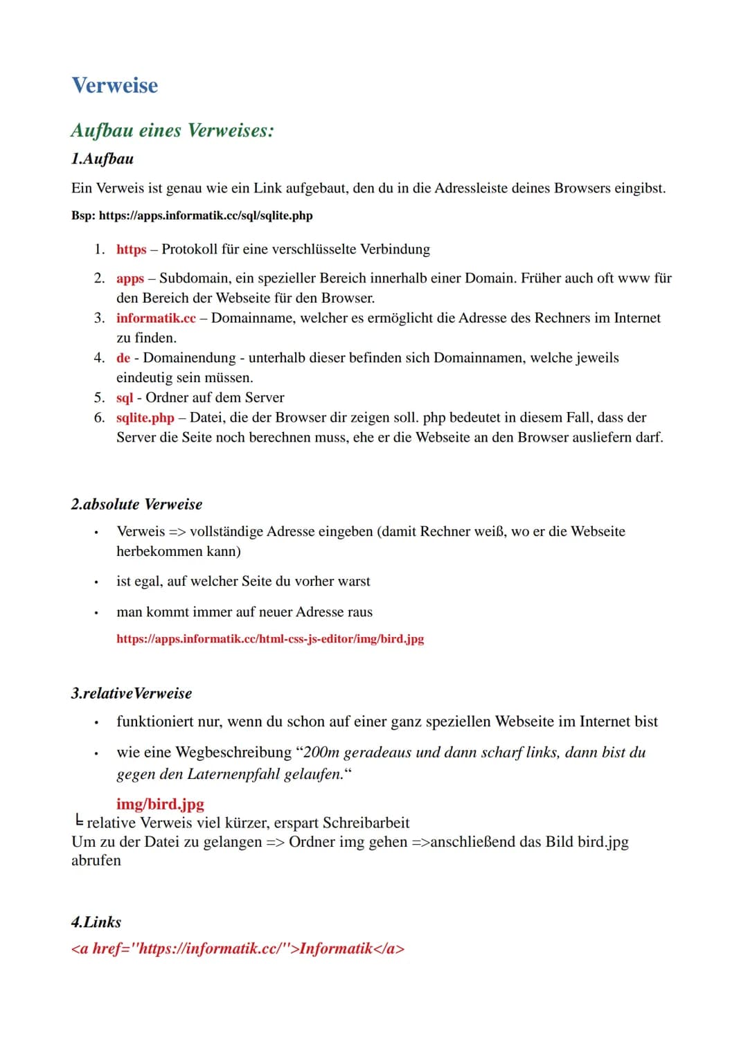 # HTML und CSS
1. Definition HTML - Hypertext Markup Language
Hyptertext ist ein Text, der mit einer netzartigen Struktur von Objekten Inf