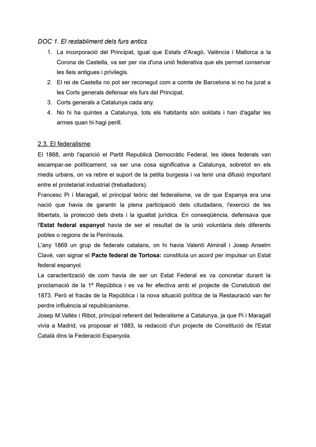 # TEMA 8. ORÍGENS I CONSOLIDACIÓ DEL CATALANISME
(1833-1901)
1. FONAMENTS CULTURALS: LA RENAIXENÇA
La Renaixença va ser un moviment cultur