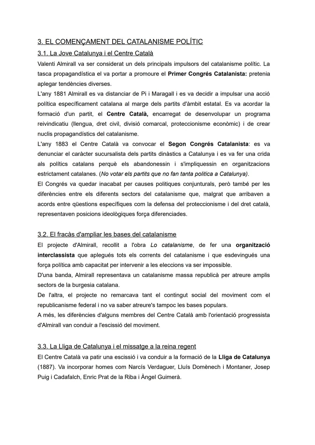 # TEMA 8. ORÍGENS I CONSOLIDACIÓ DEL CATALANISME
(1833-1901)
1. FONAMENTS CULTURALS: LA RENAIXENÇA
La Renaixença va ser un moviment cultur